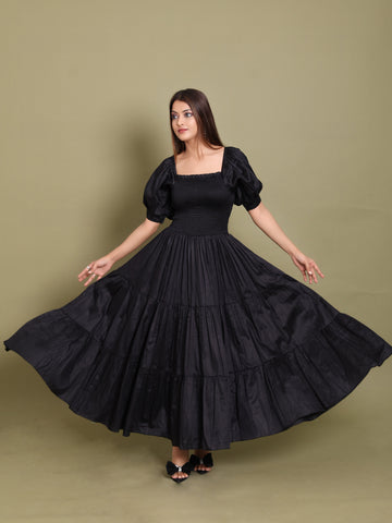 Black Tiered Dress