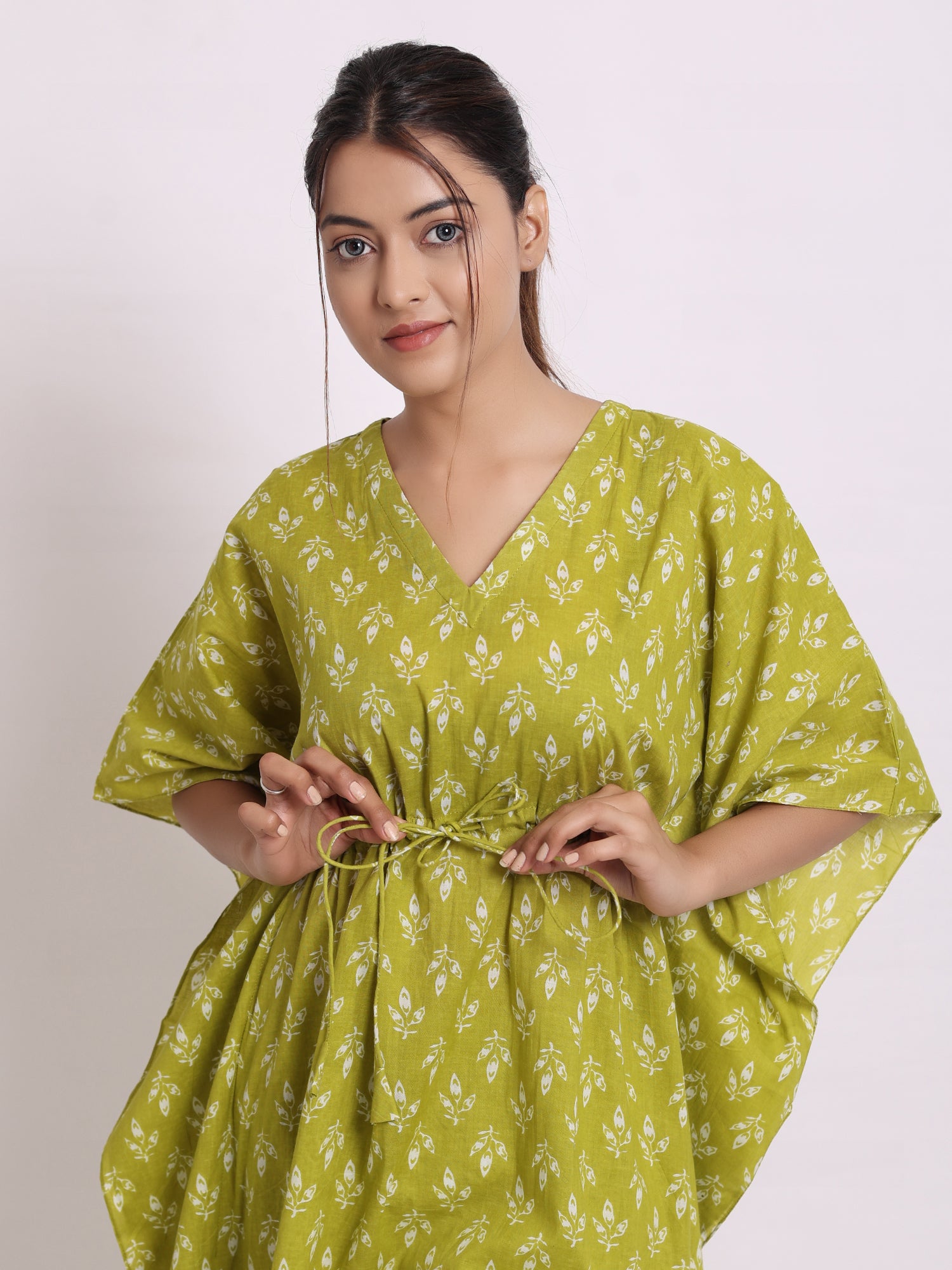 Moss Green Kaftan Set