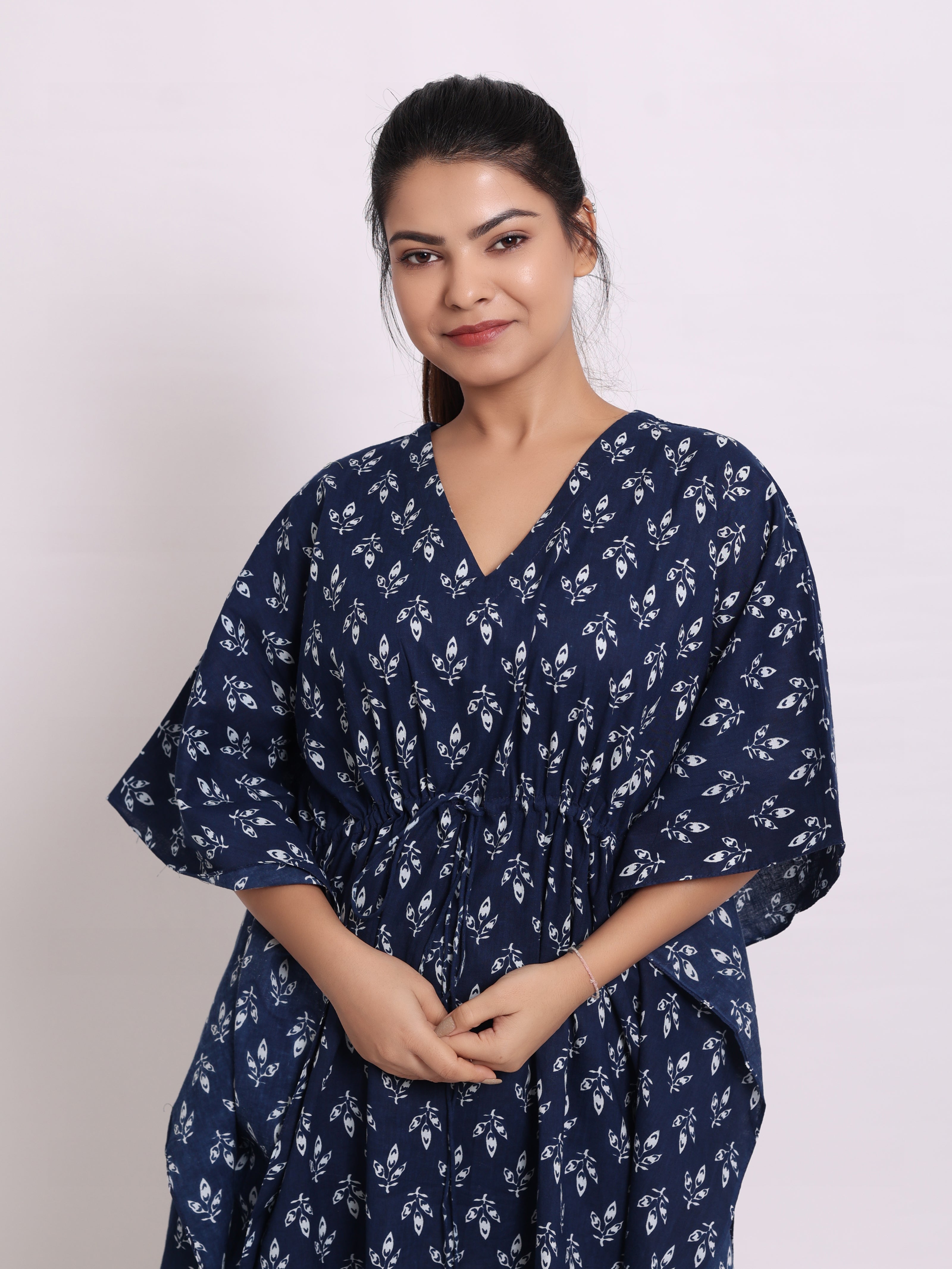 French Navy Kaftan Set