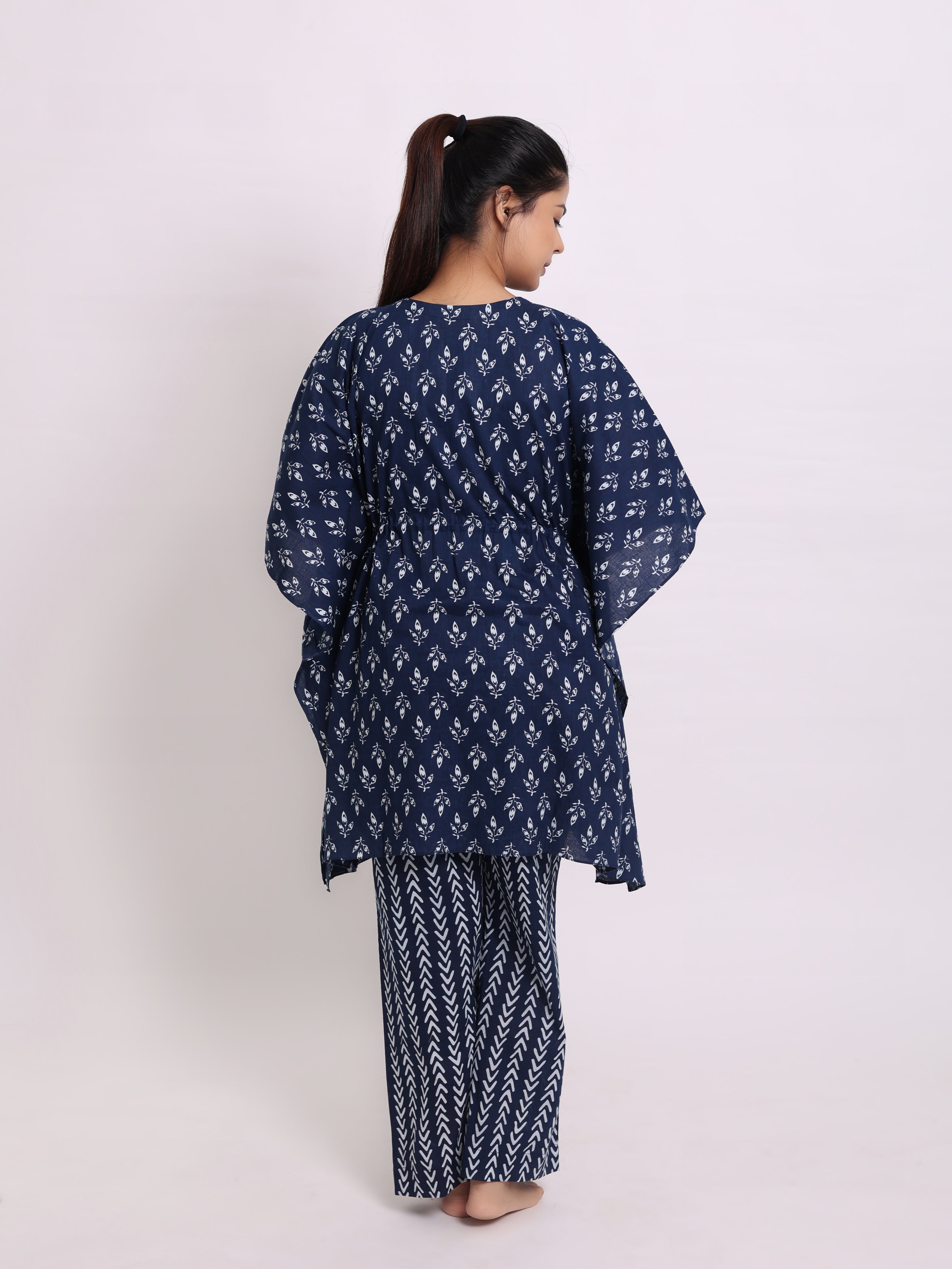 French Navy Kaftan Set