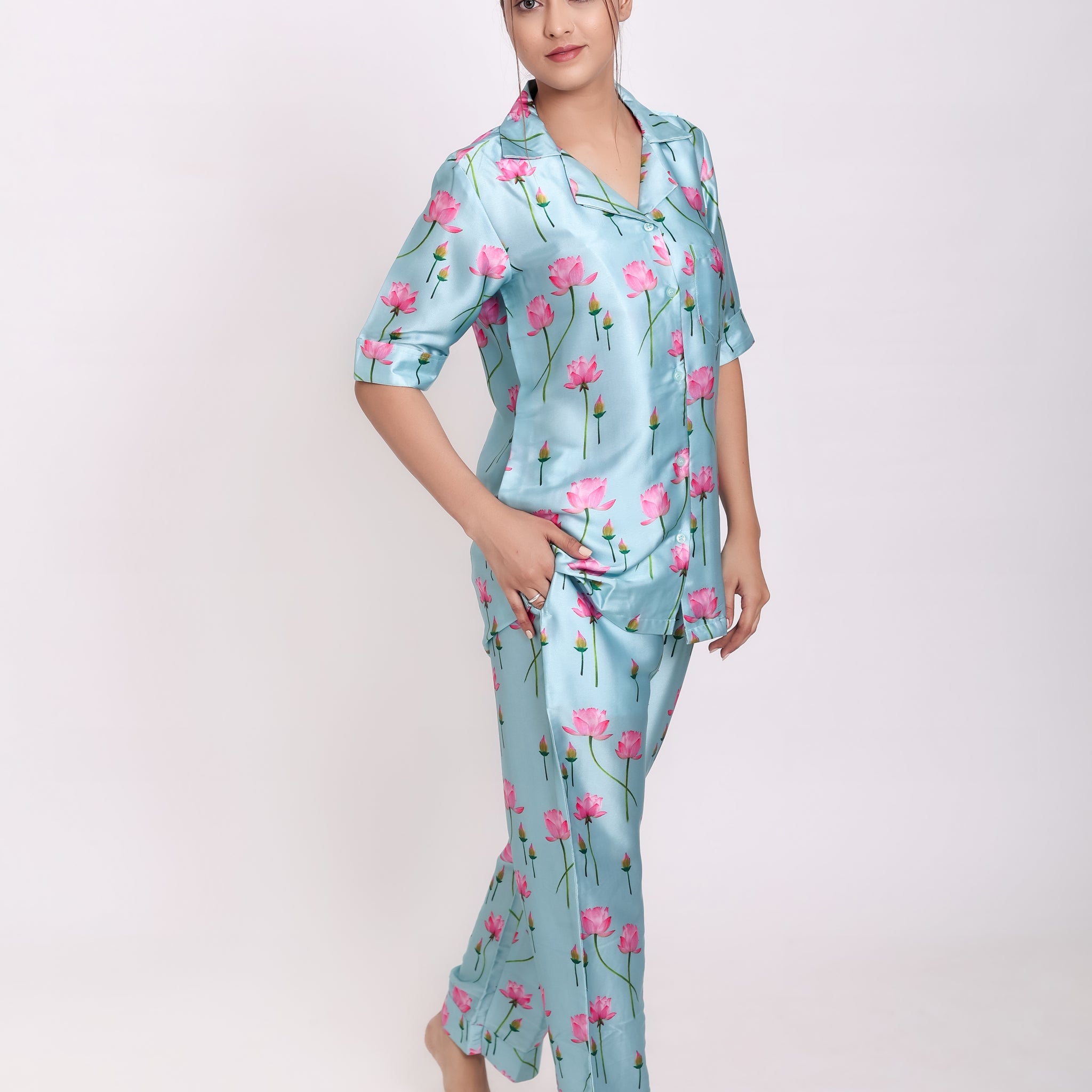 Boho Satin Night Suit