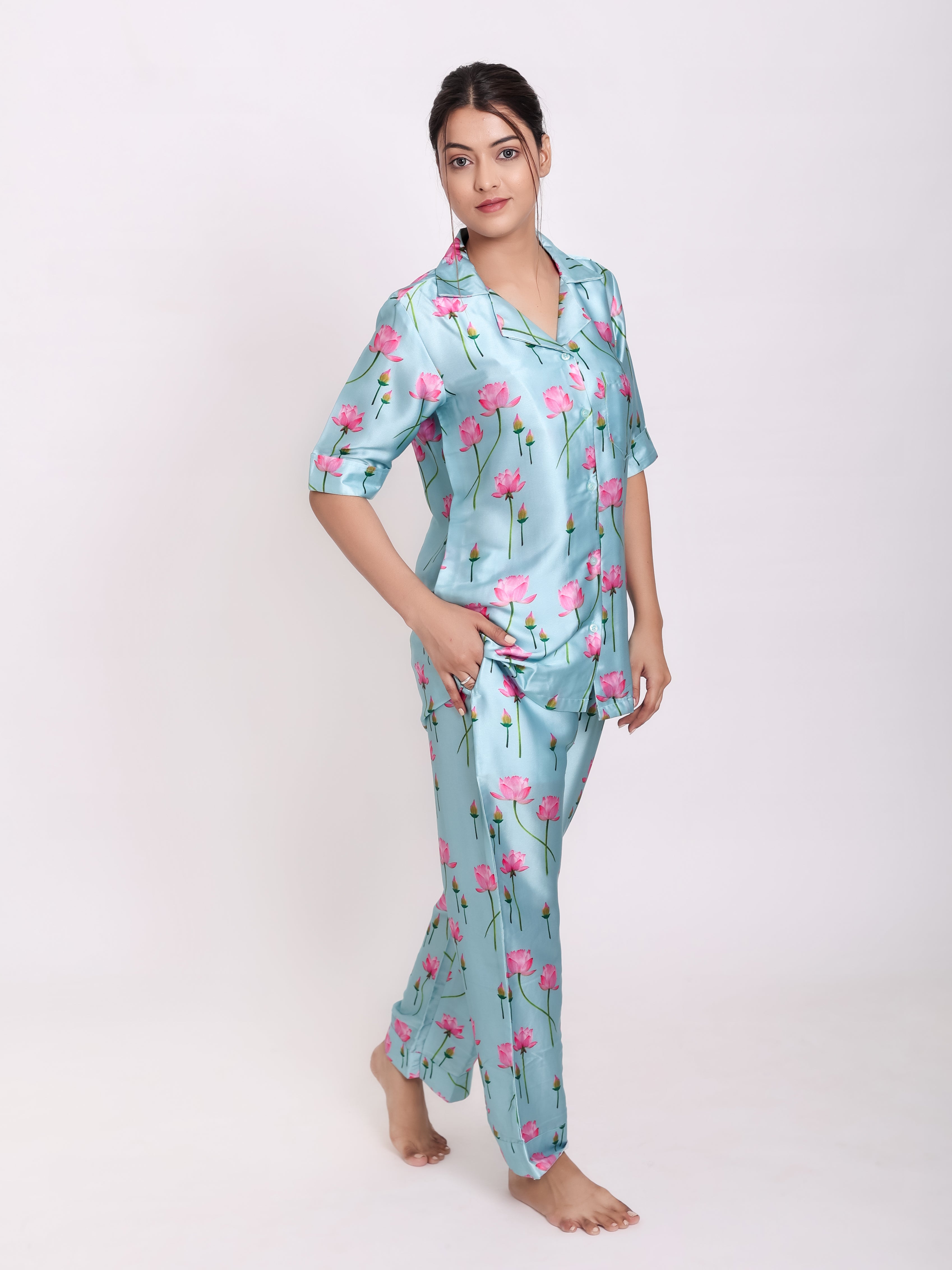 Boho Satin Night Suit