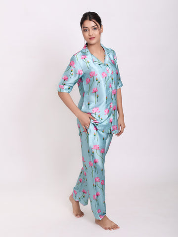 Boho Satin Night Suit