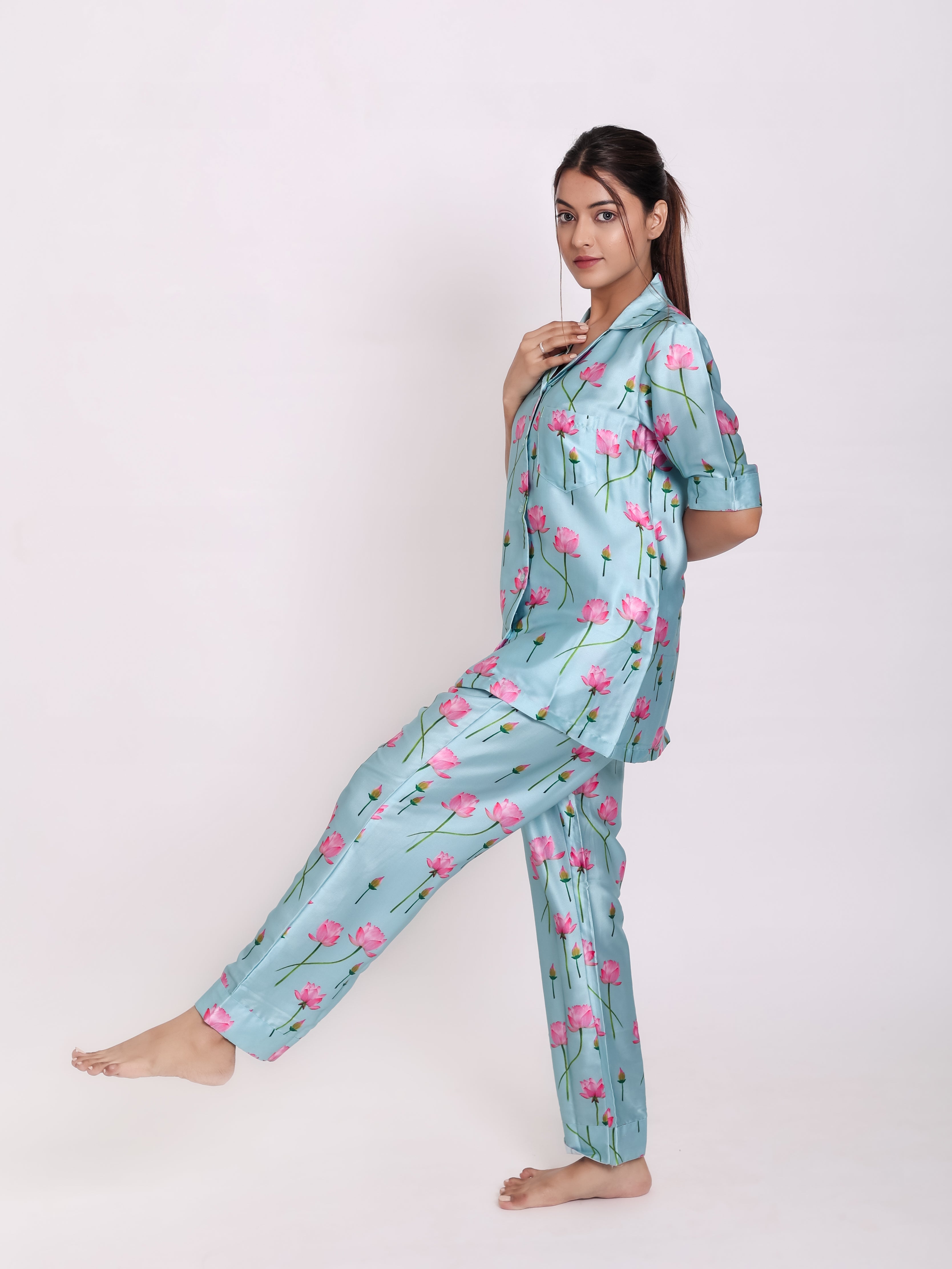 Boho Satin Night Suit