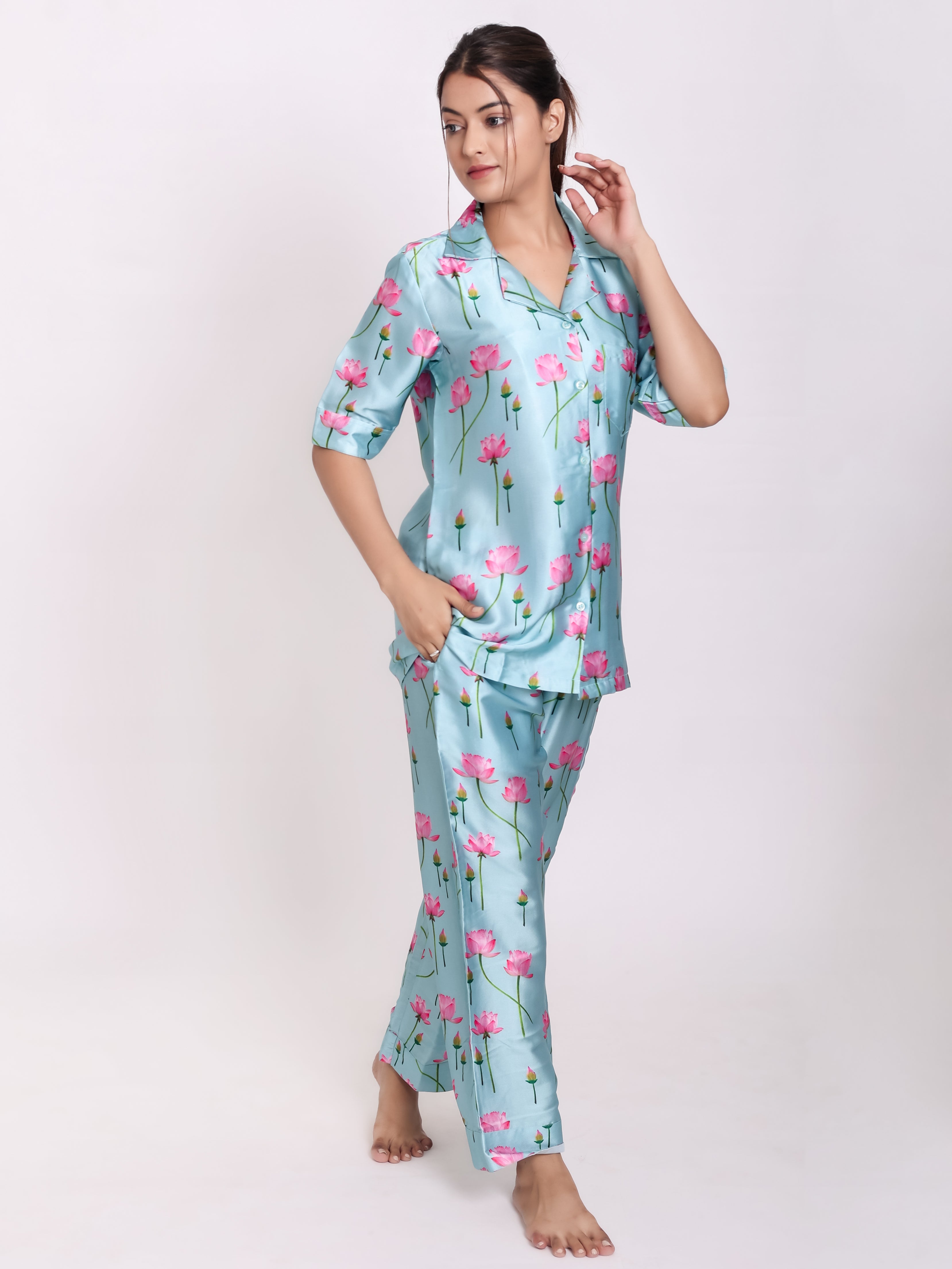 Boho Satin Night Suit