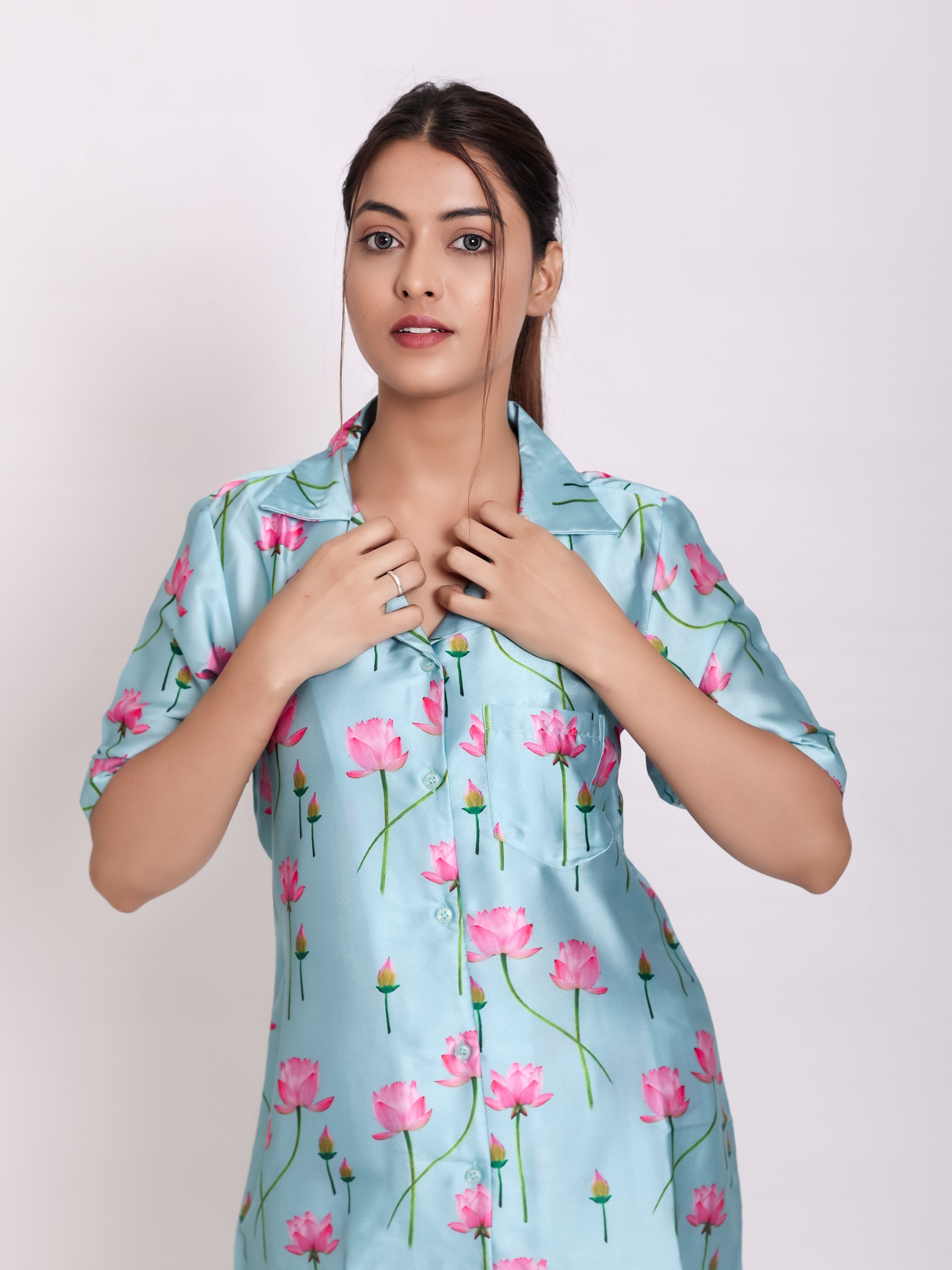 Boho Satin Night Suit