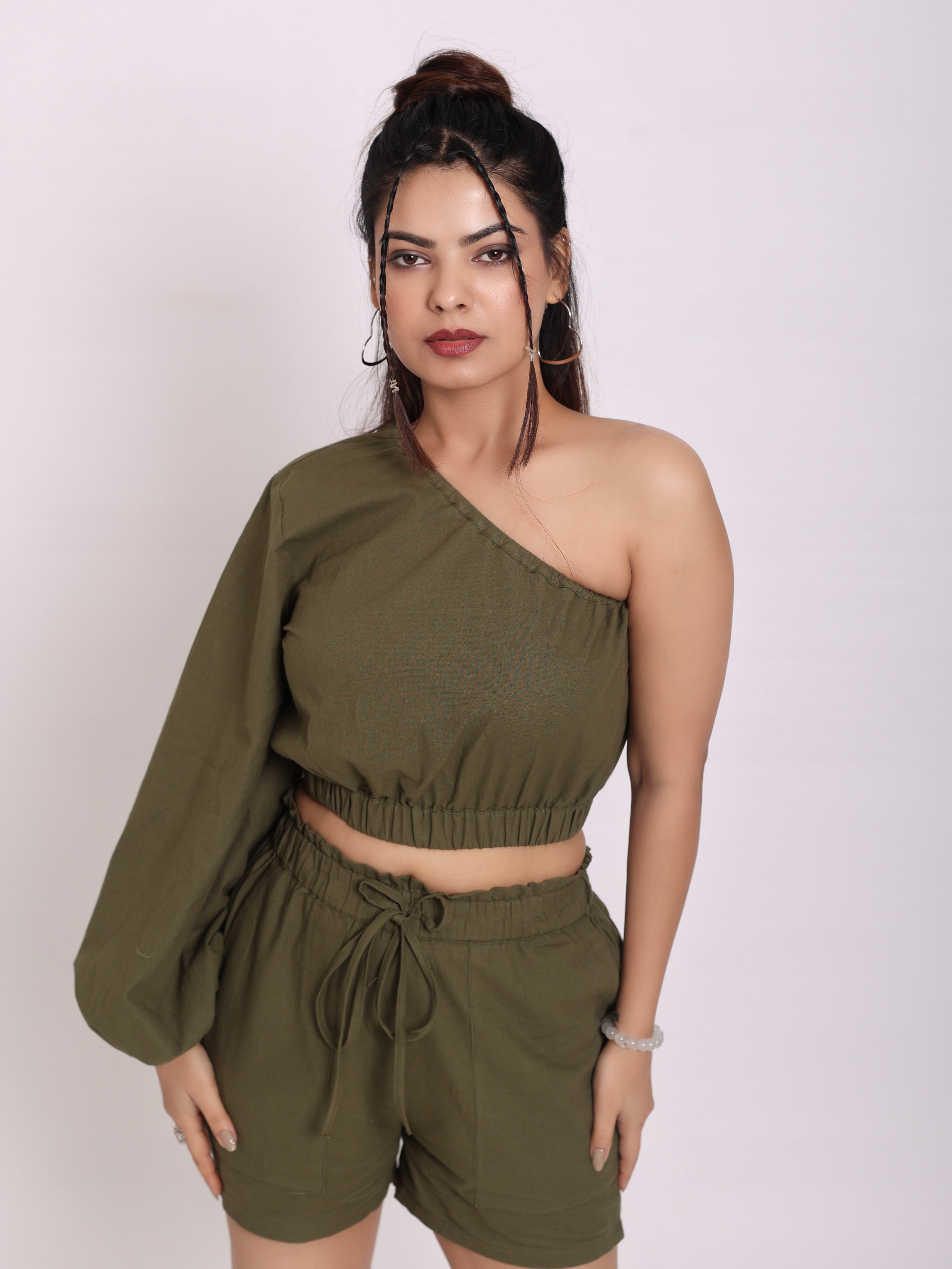 Army Green Short Set