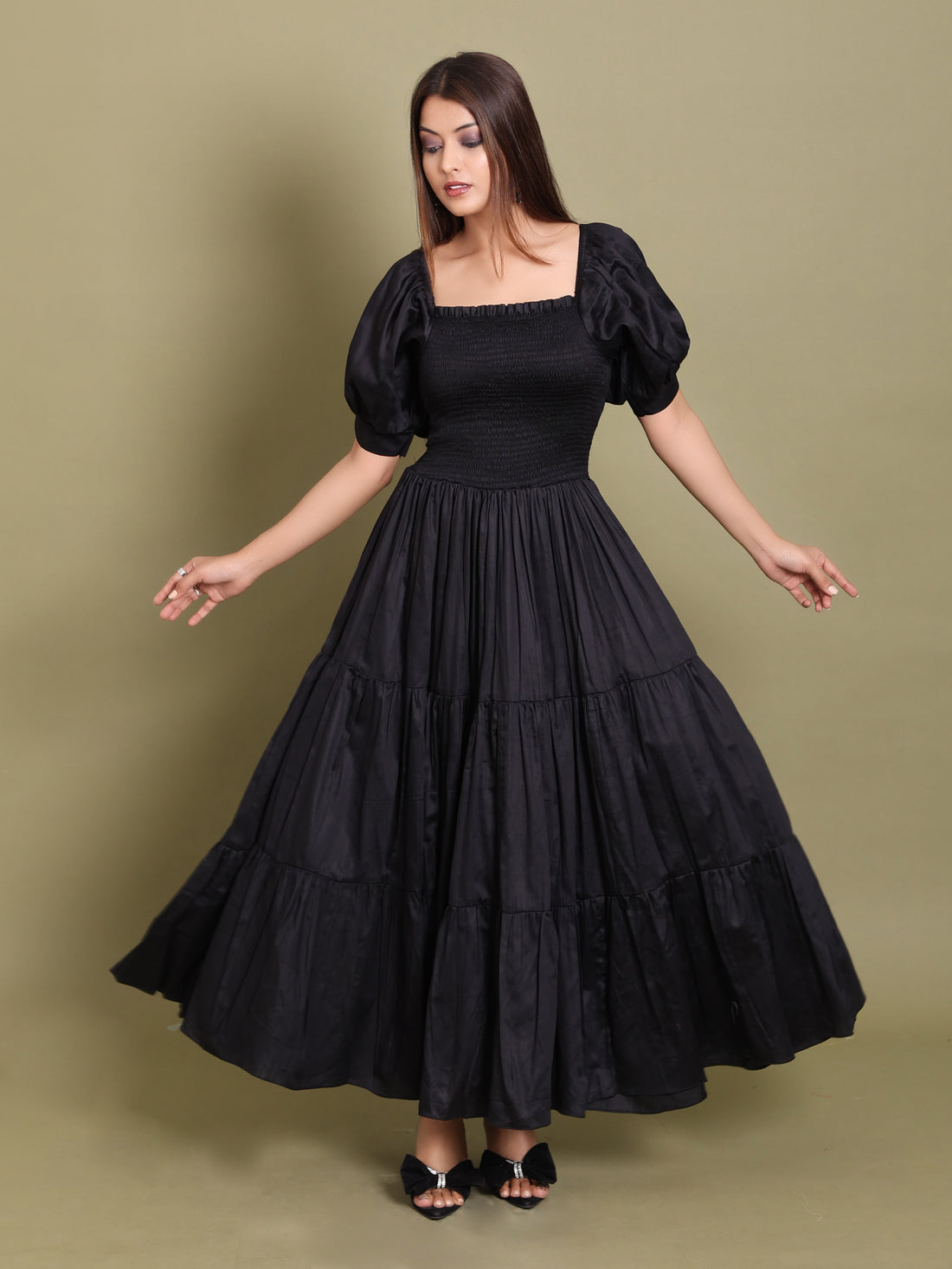 Black Tiered Dress