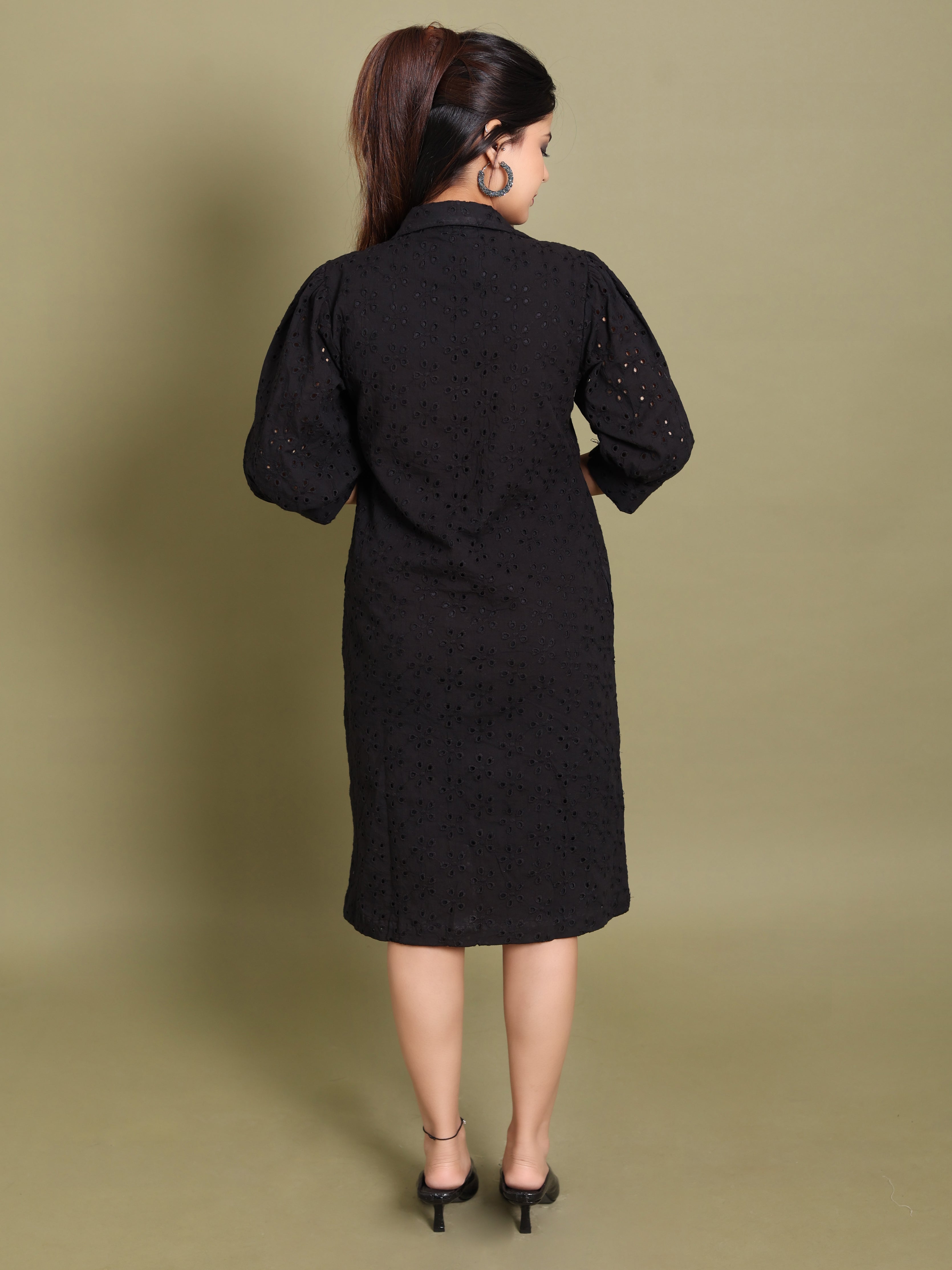 Black Knee Length Dress