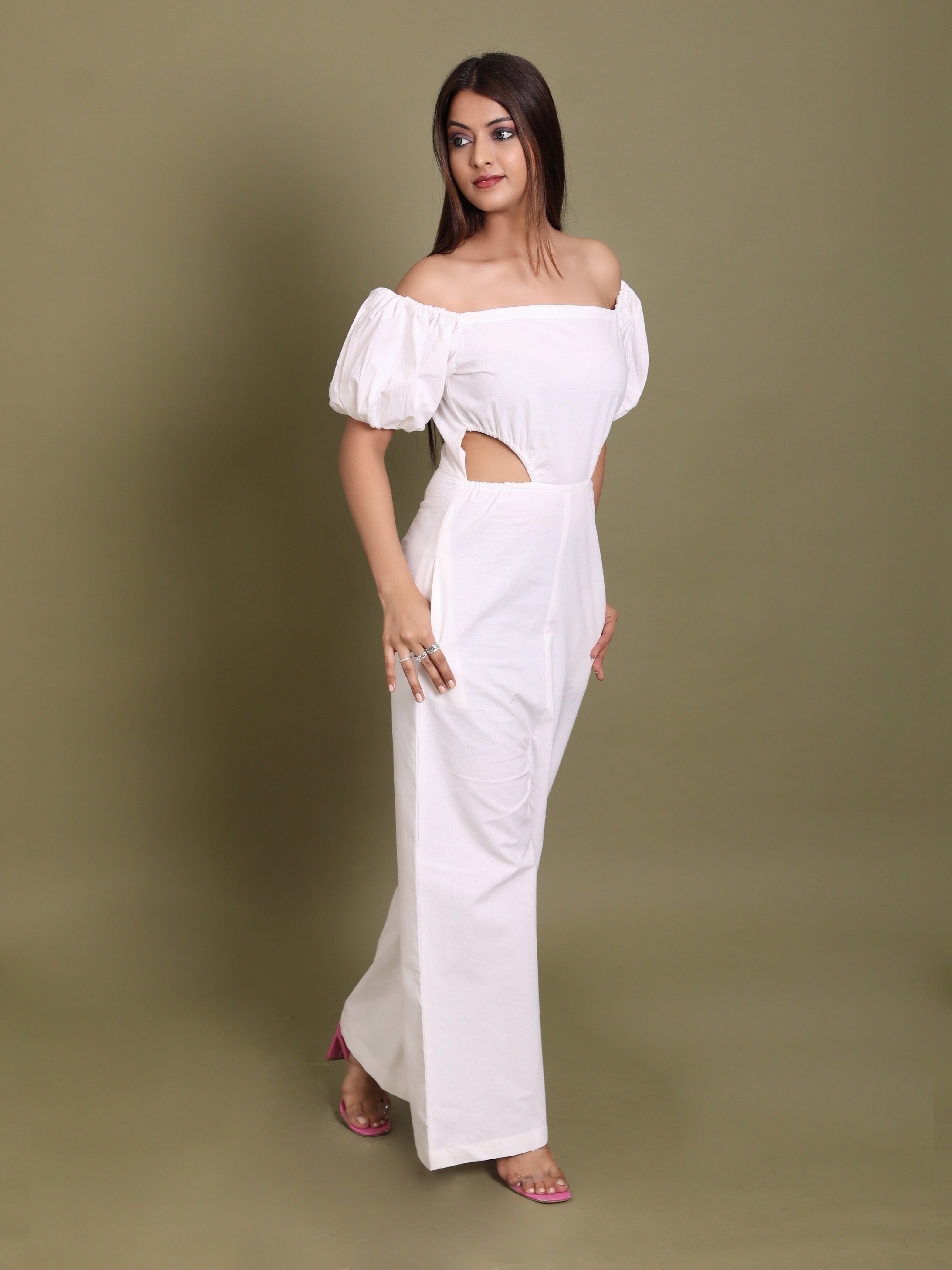 Daisy White Jumpsuit