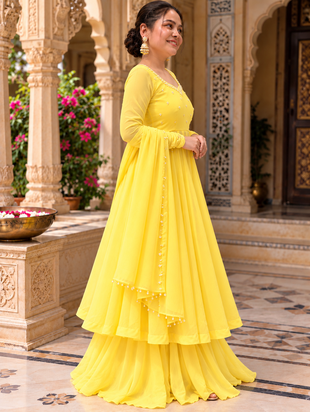 Sunshine Elegance Anarkali Shara