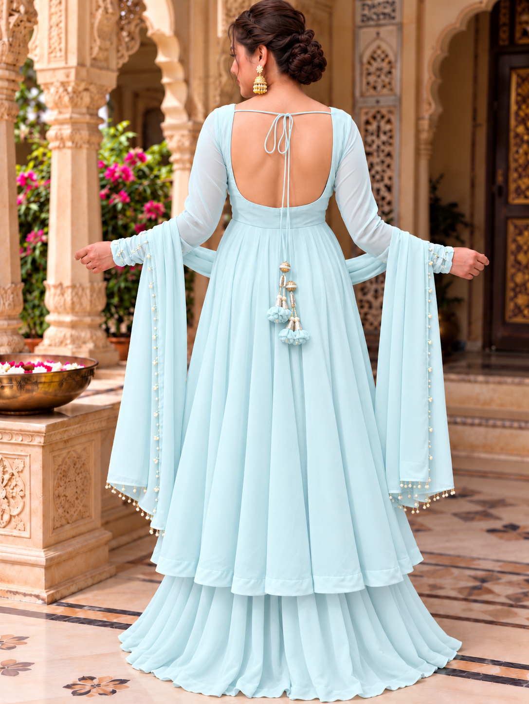Aarohi Pearl Work Anarkali Set