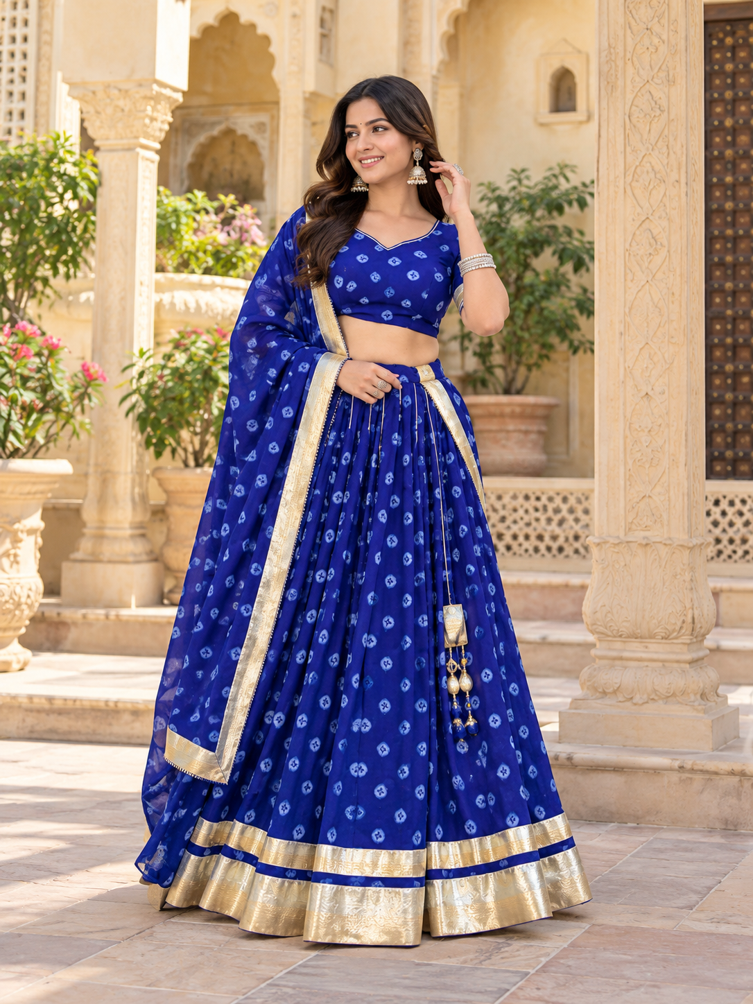 Blue Noor Lehenga Set