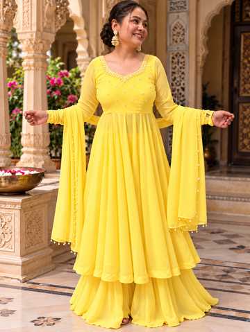 Sunshine Elegance Anarkali Shara