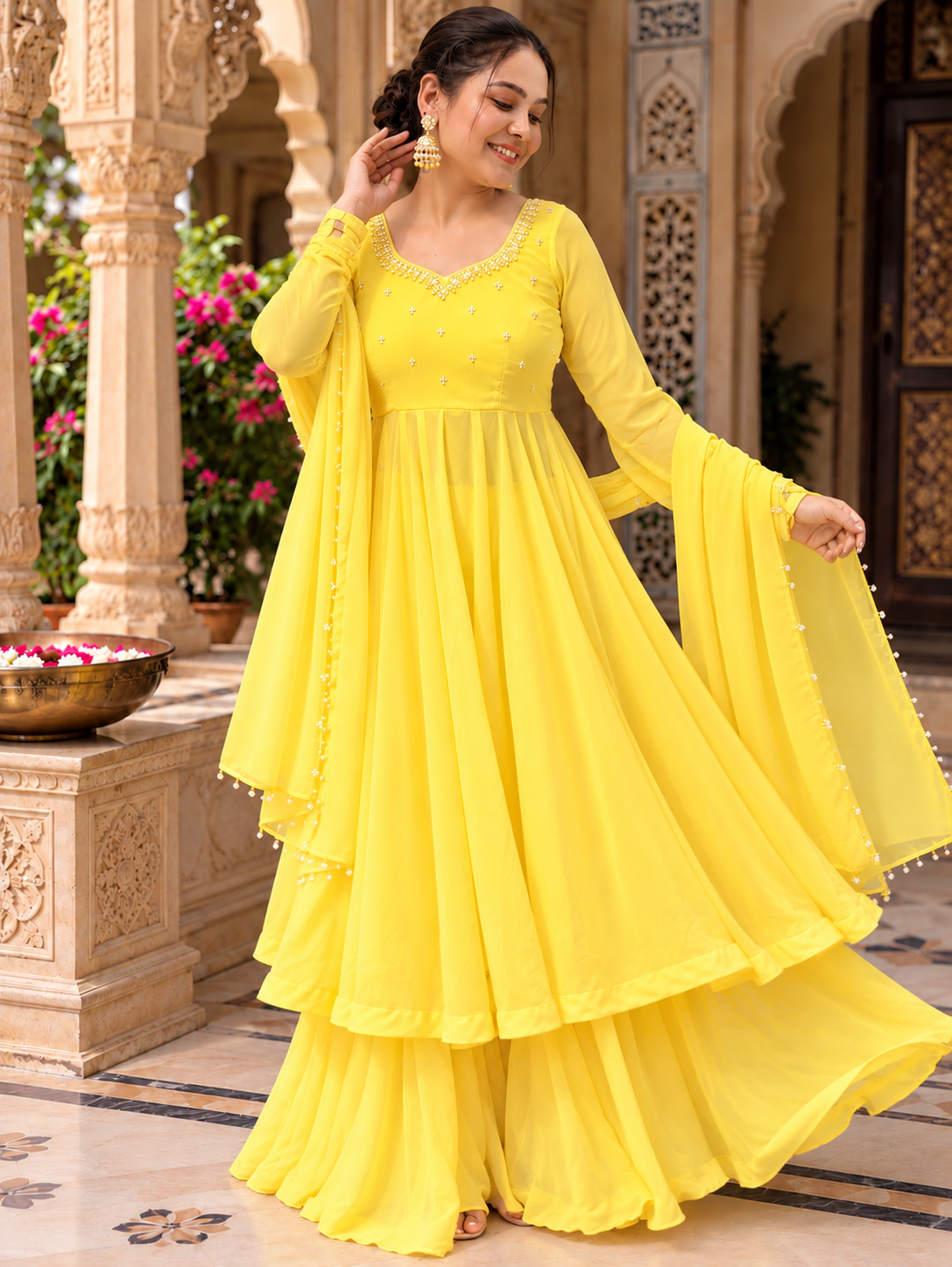 Sunshine Elegance Anarkali Shara