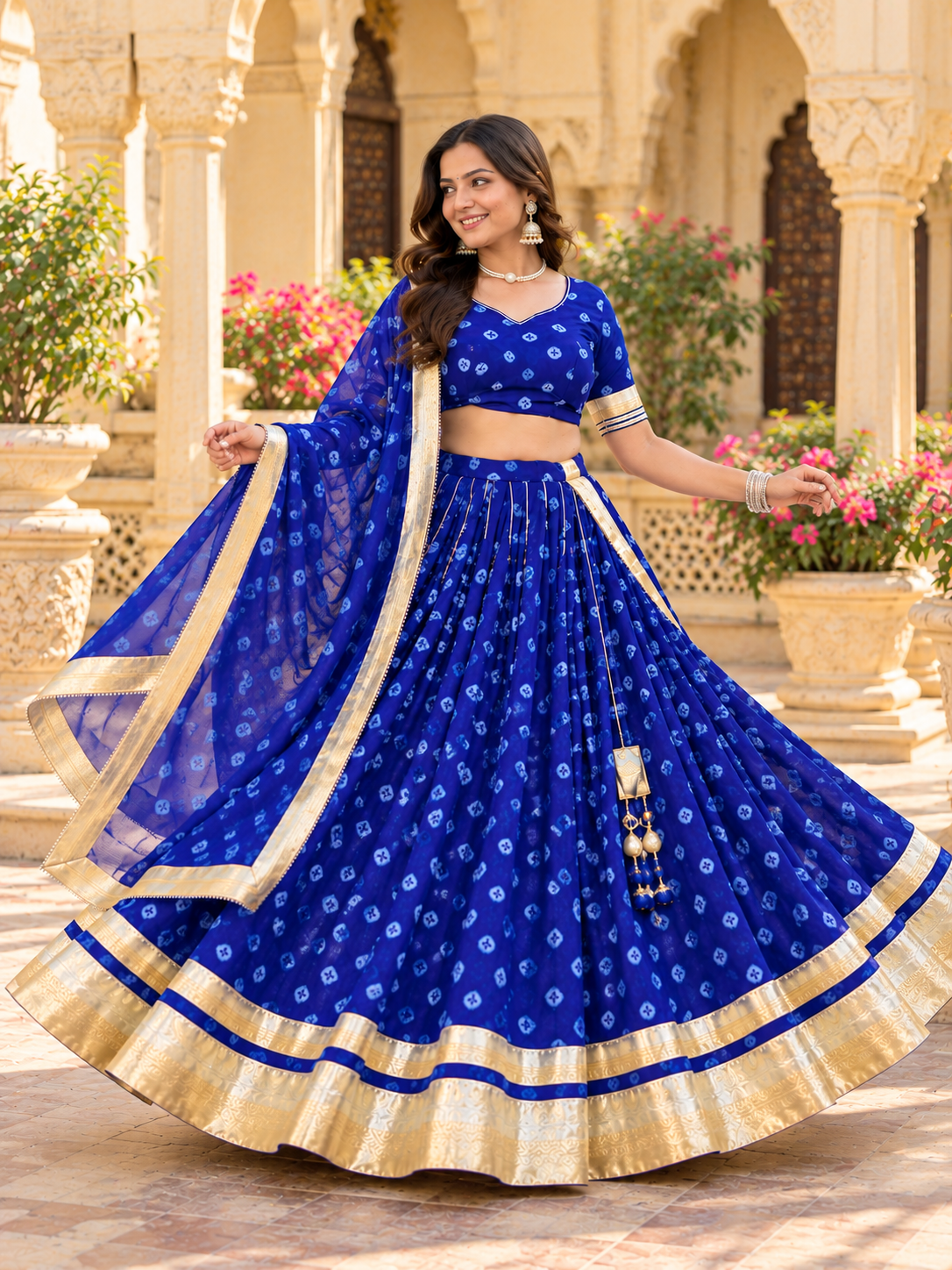 Blue Noor Lehenga Set