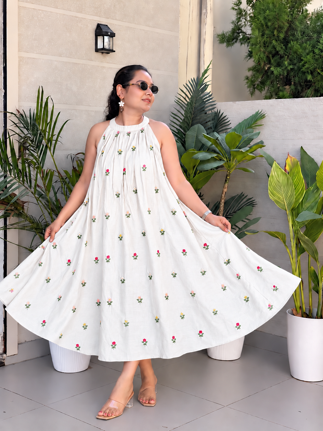 Ivory Garden Maxi Dress