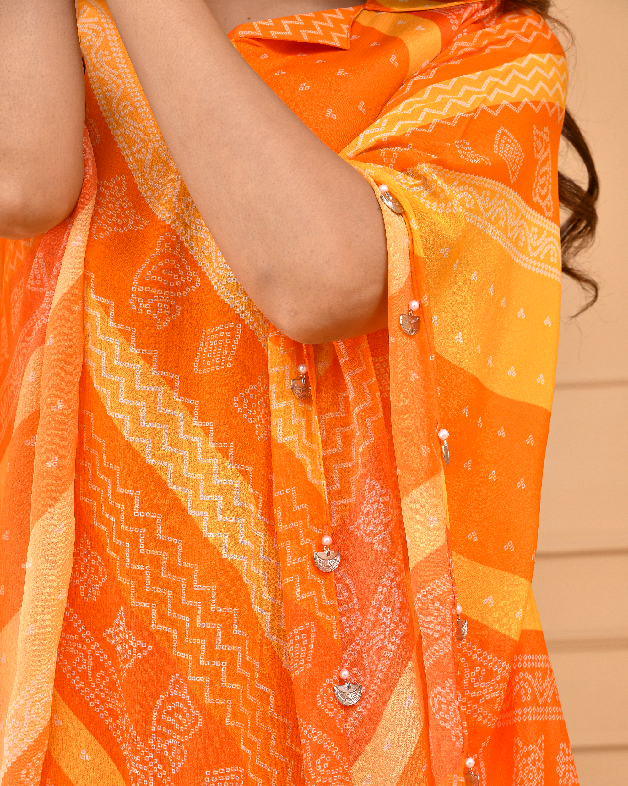 Hot Orange Kaftan