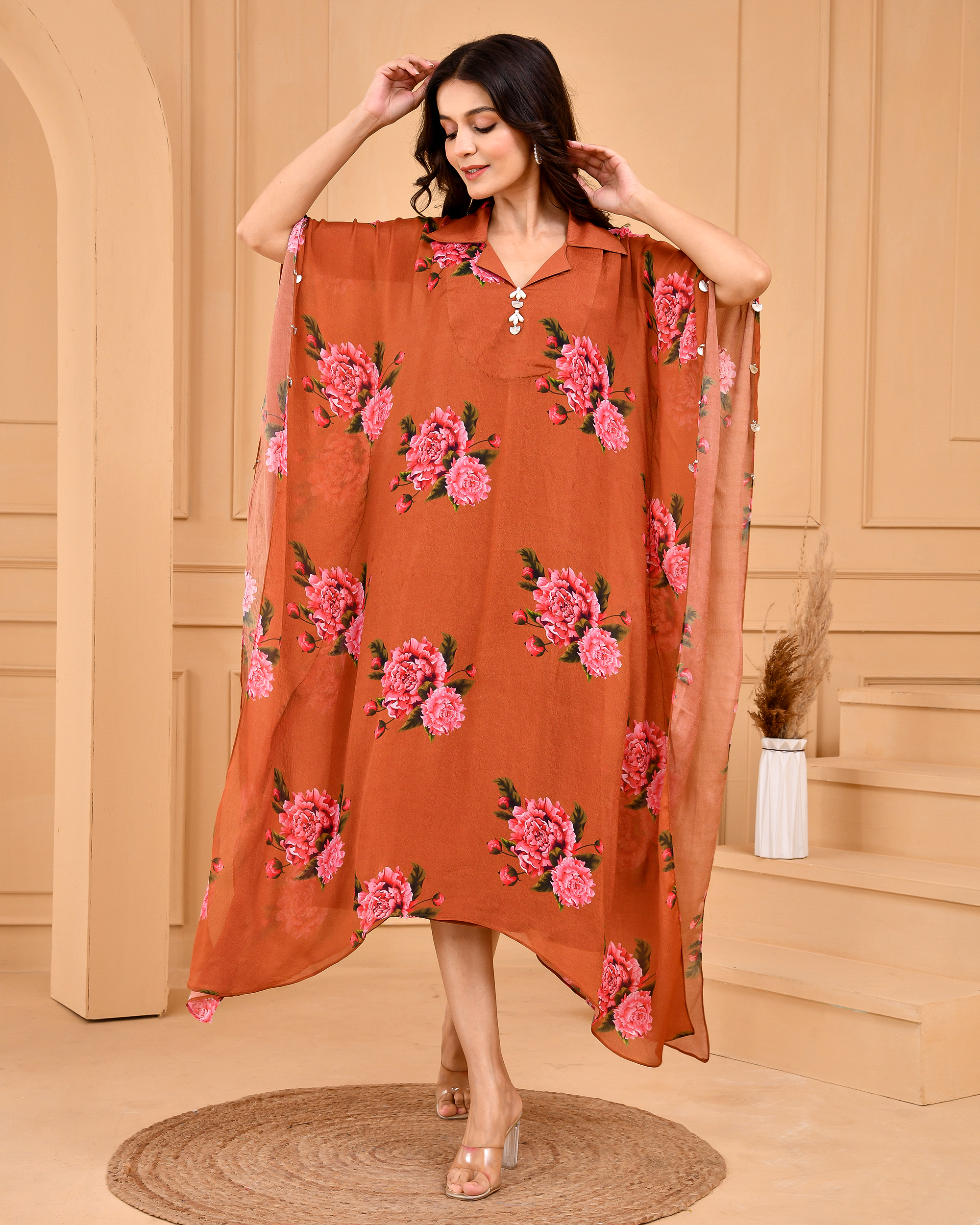 Caramel Brown Kaftan