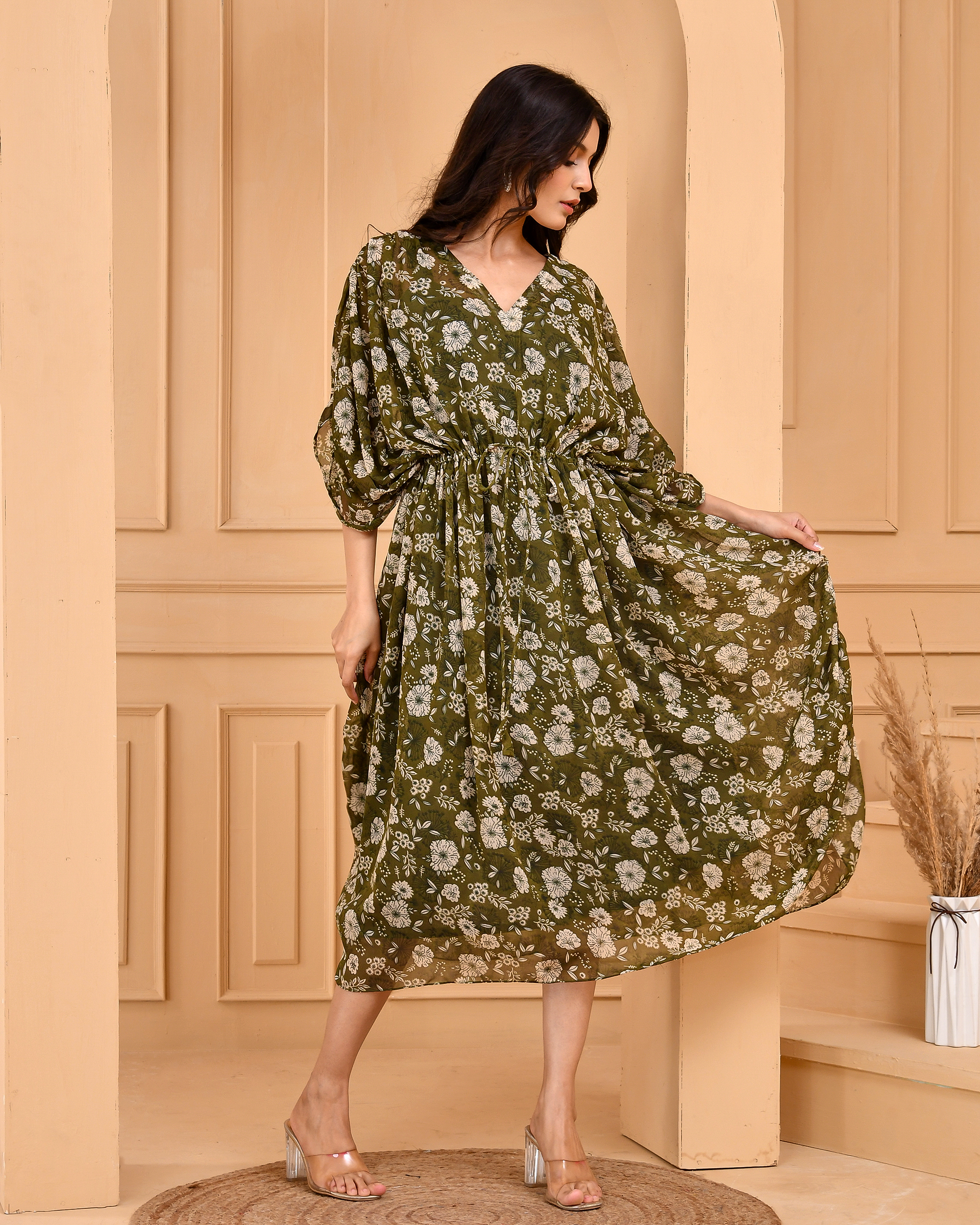 Olive Green Kaftan