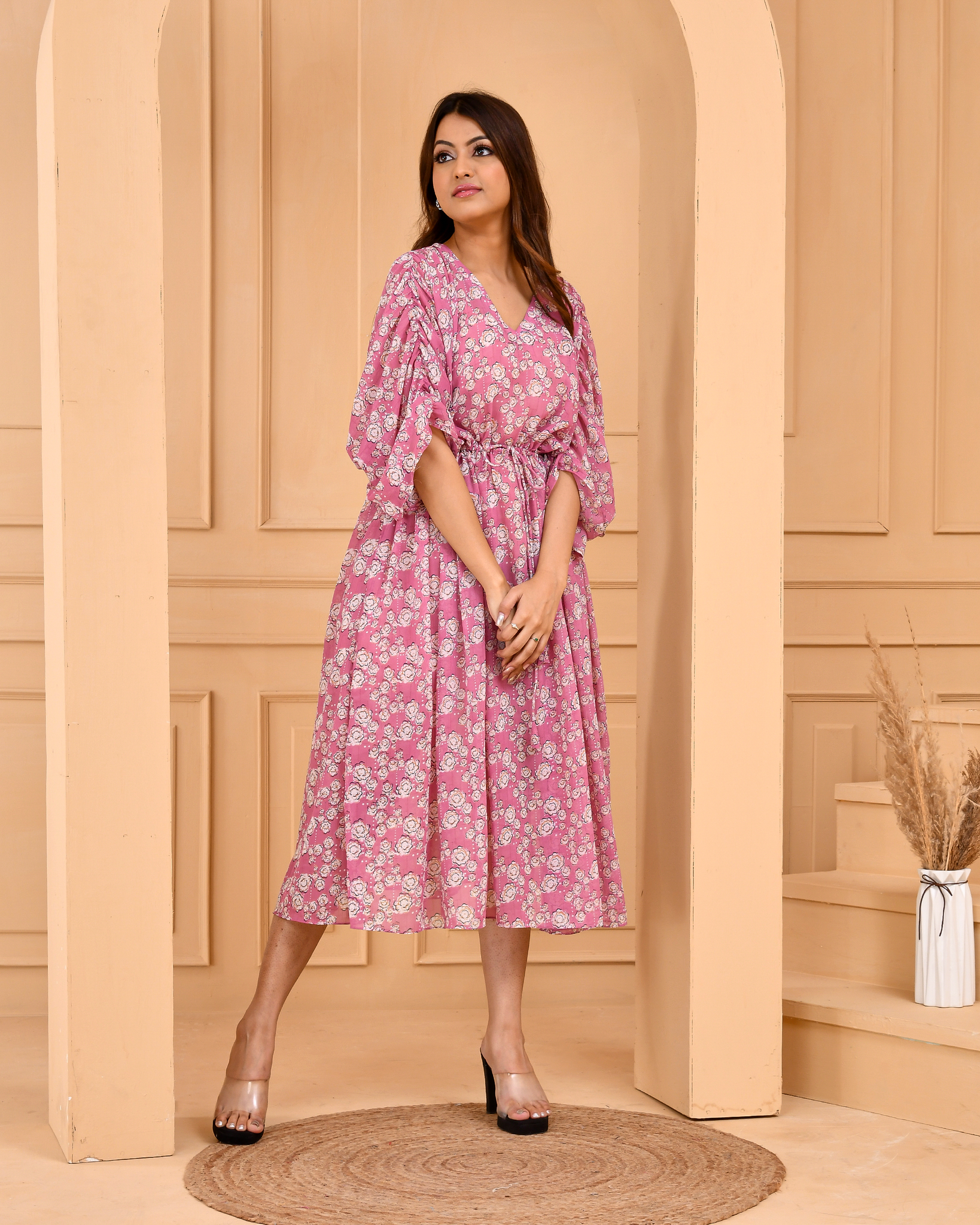 Mauve Pink Kaftan