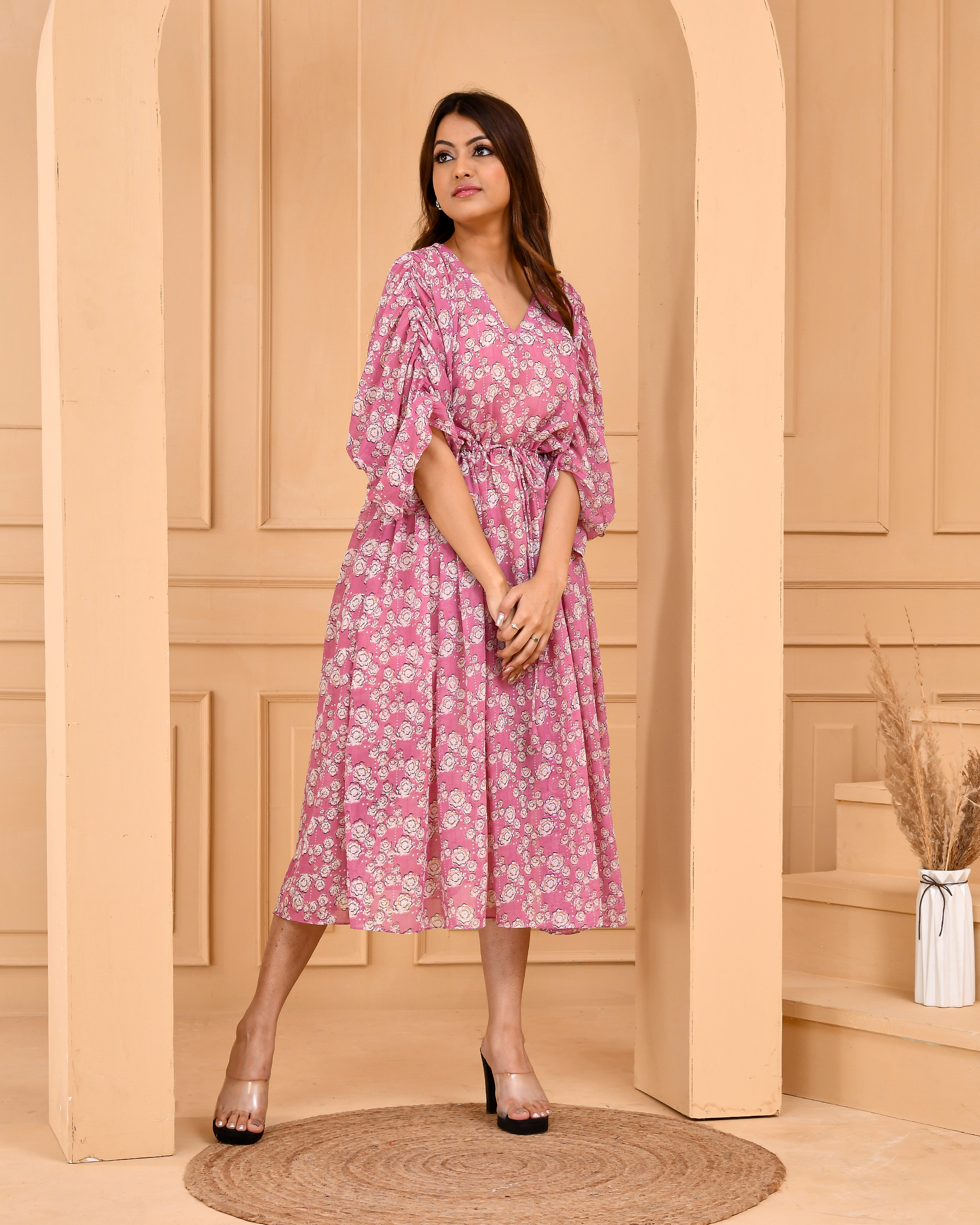 Mauve Pink Kaftan