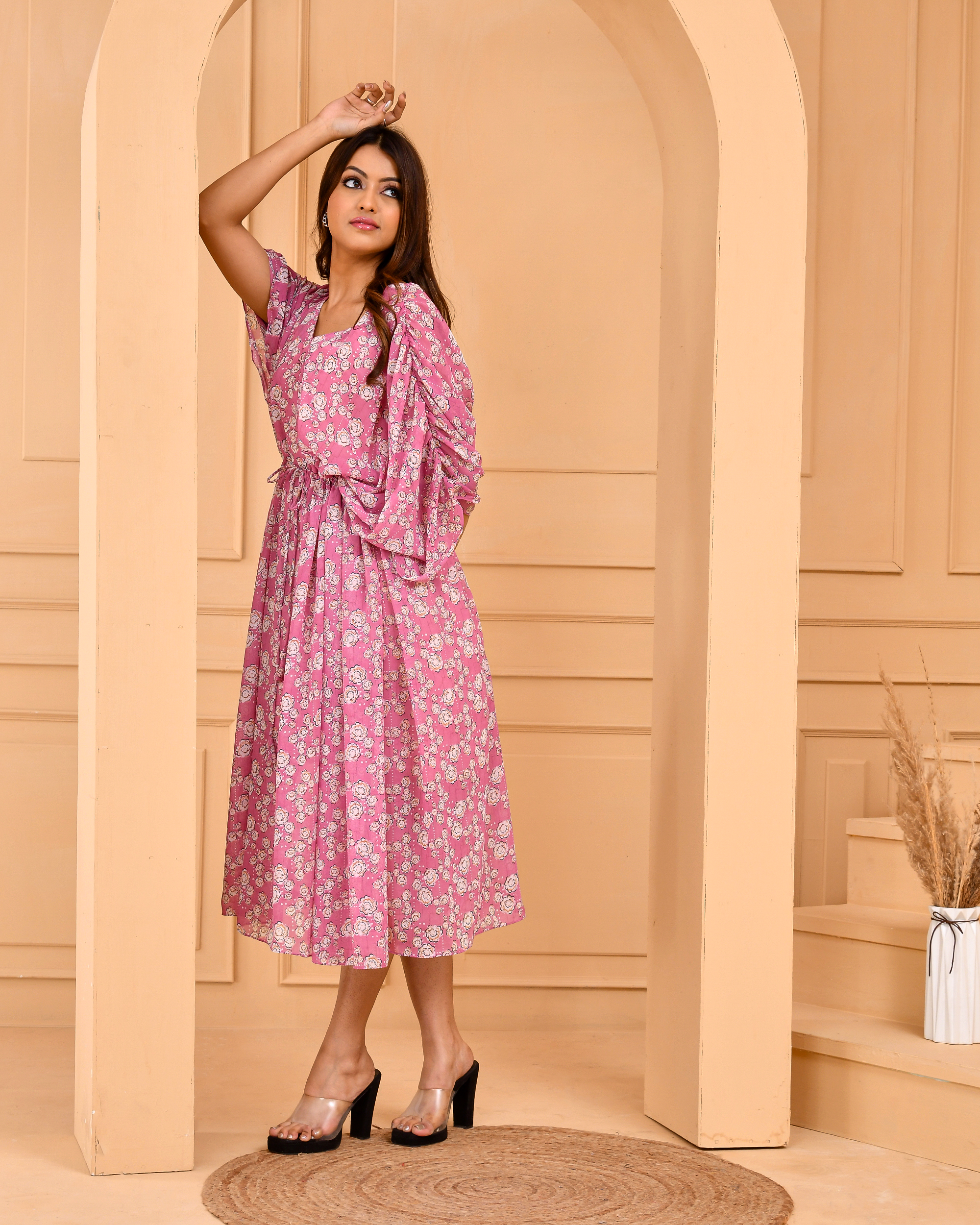Mauve Pink Kaftan