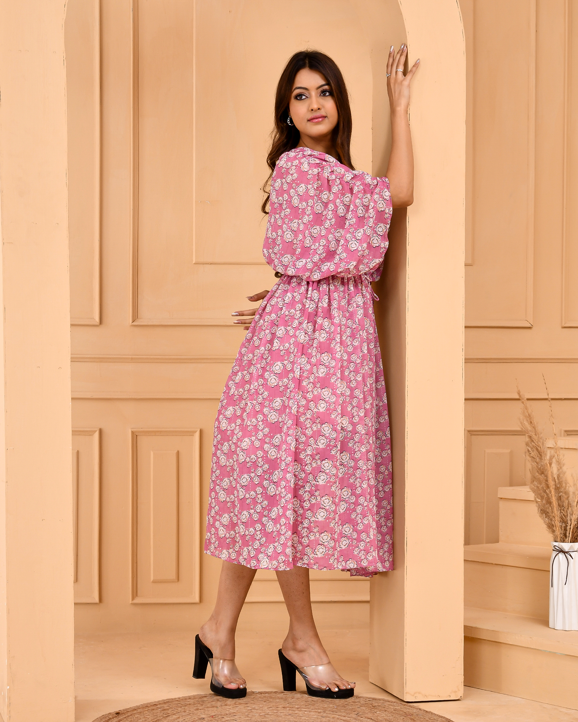 Mauve Pink Kaftan