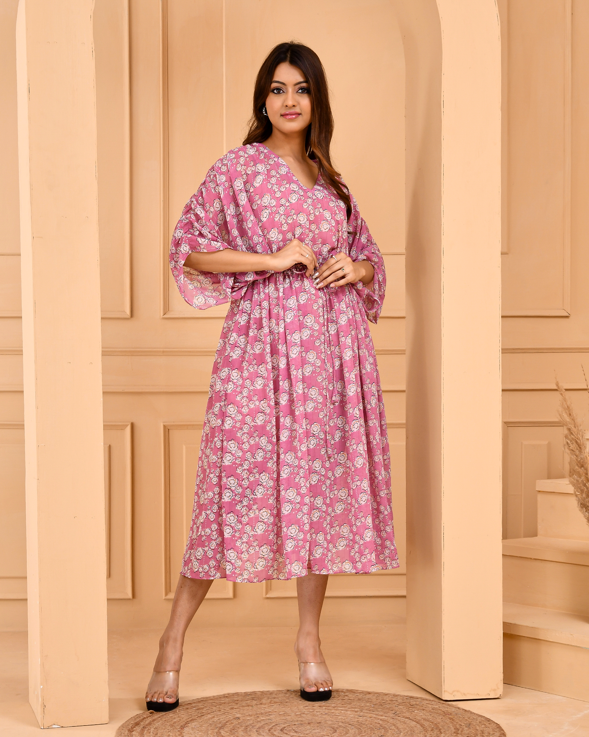 Mauve Pink Kaftan