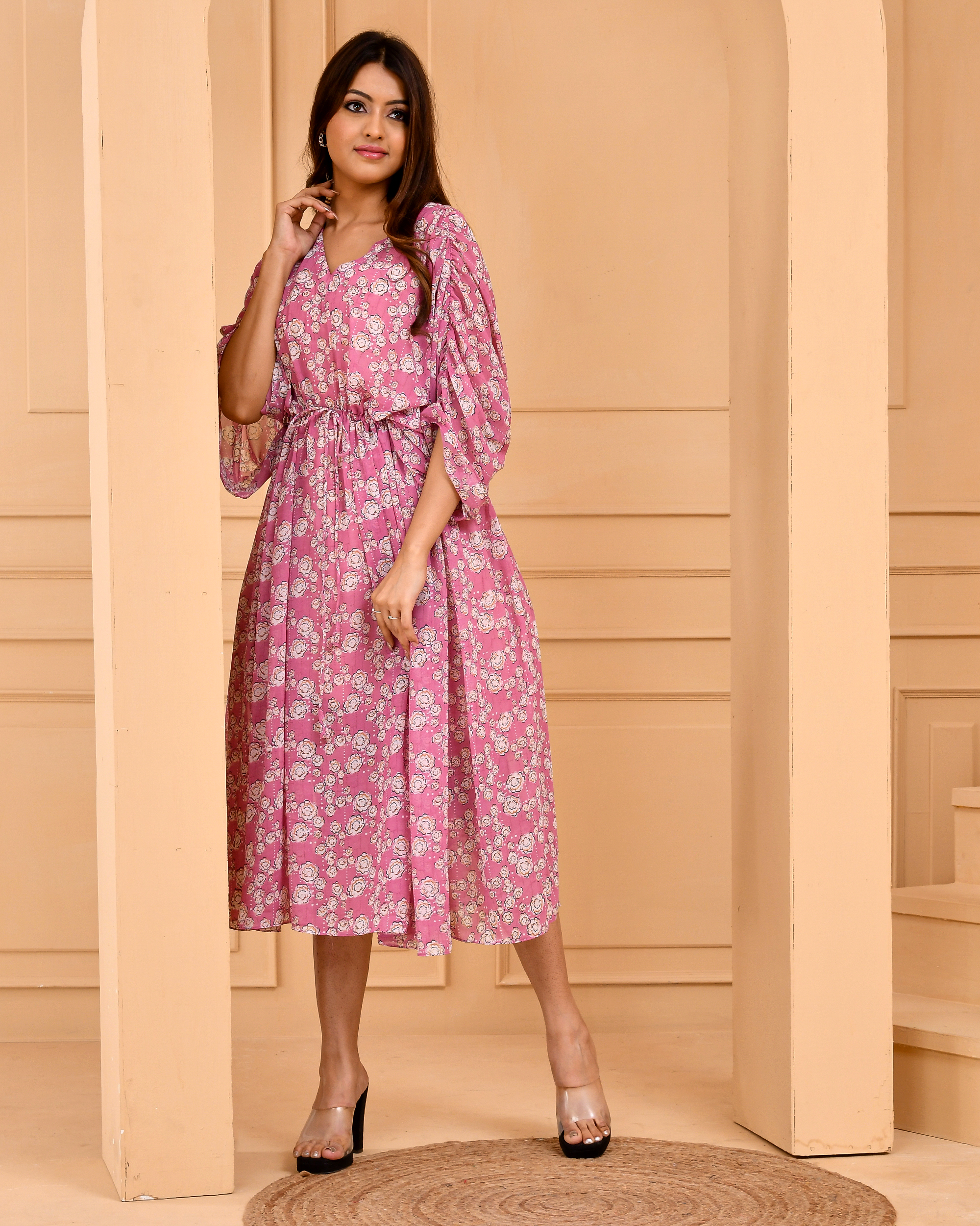 Mauve Pink Kaftan