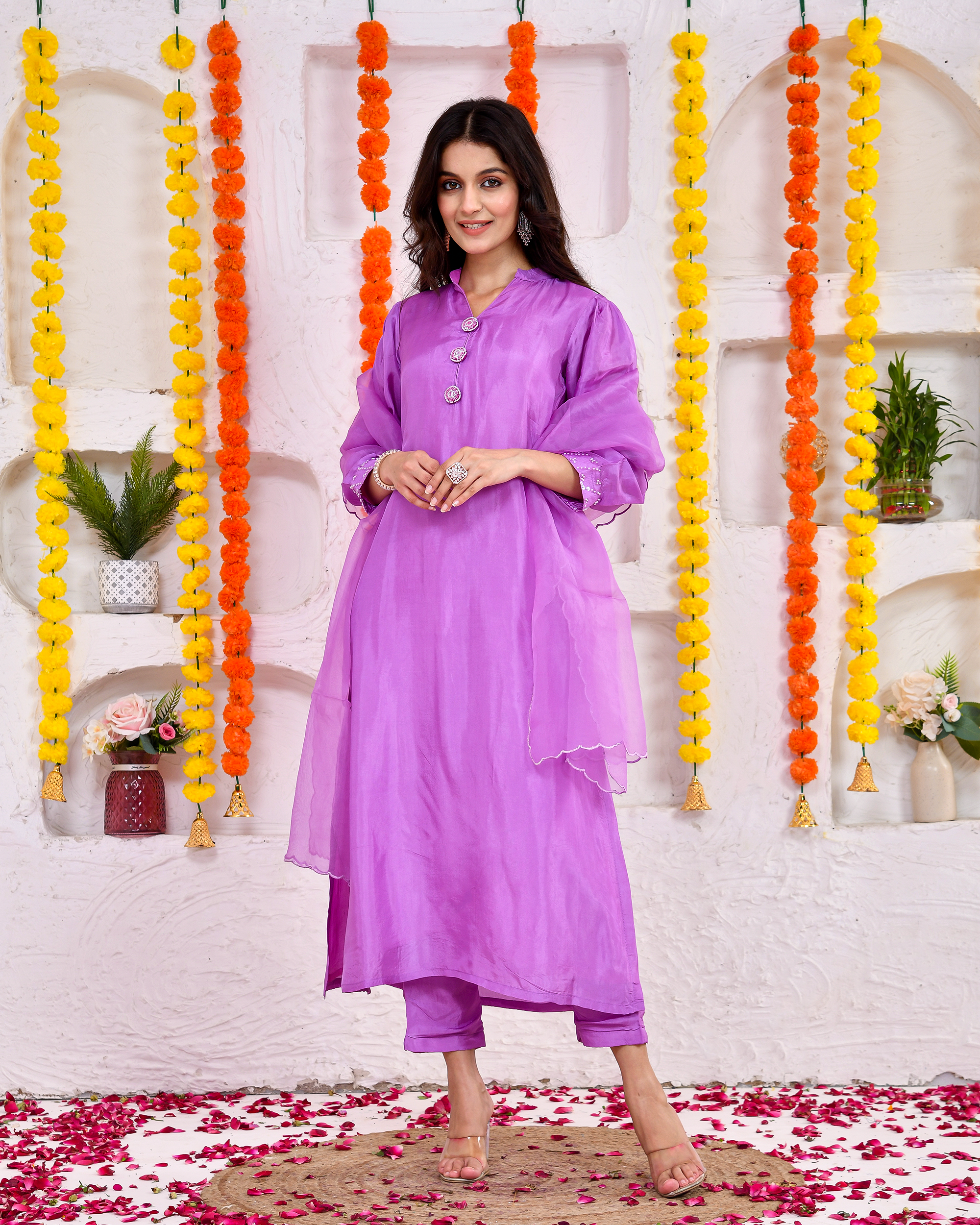 Suhana Silk Suit With Duppta