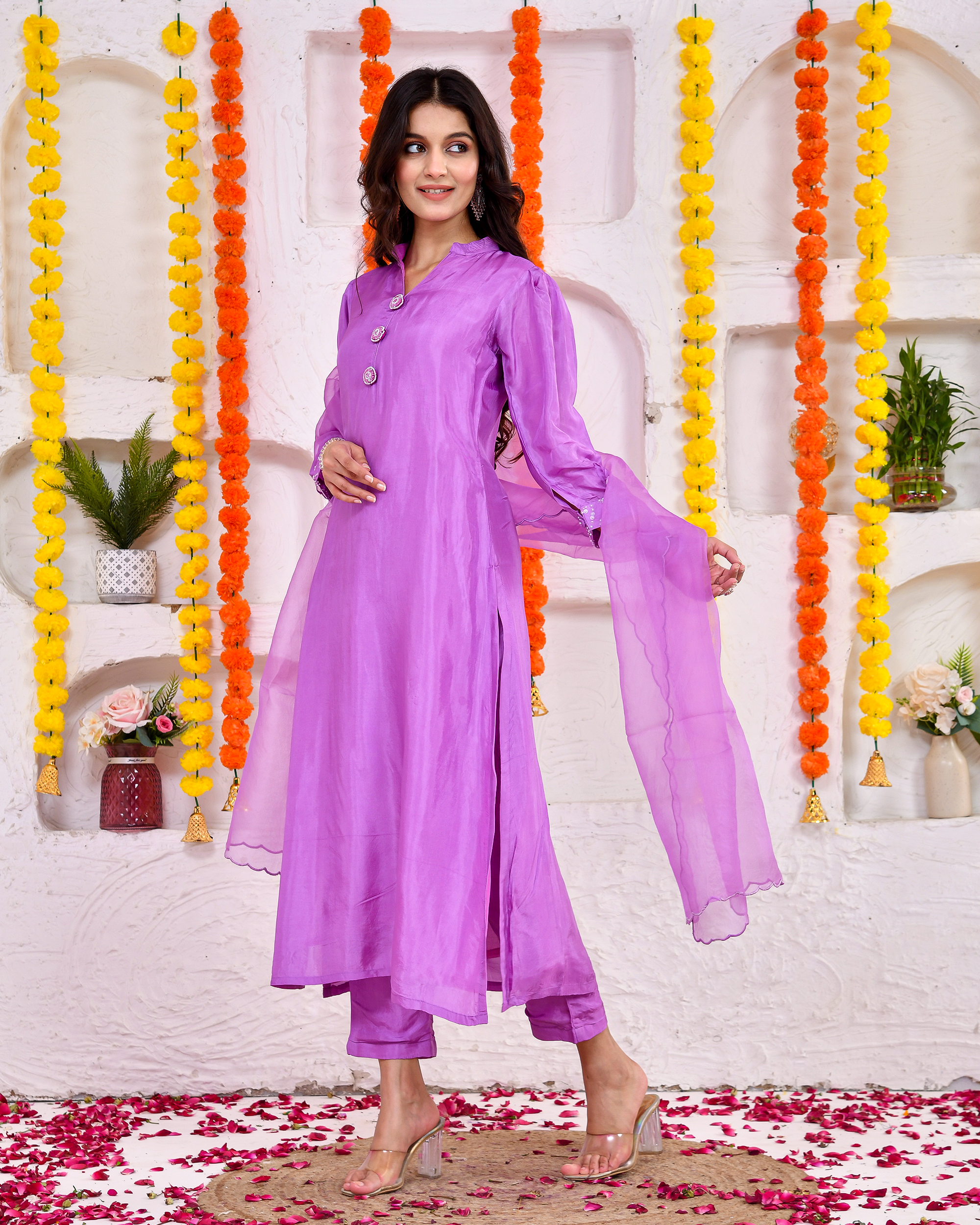 Suhana Silk Suit With Duppta