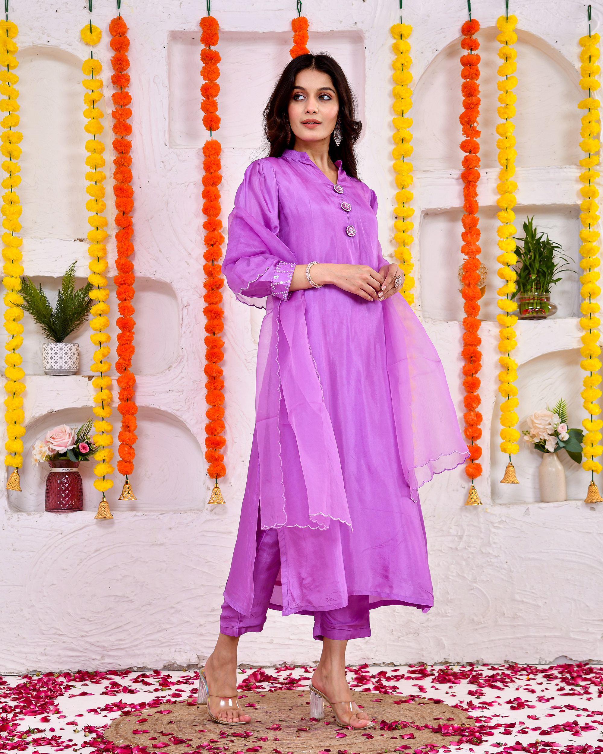Suhana Silk Suit With Duppta