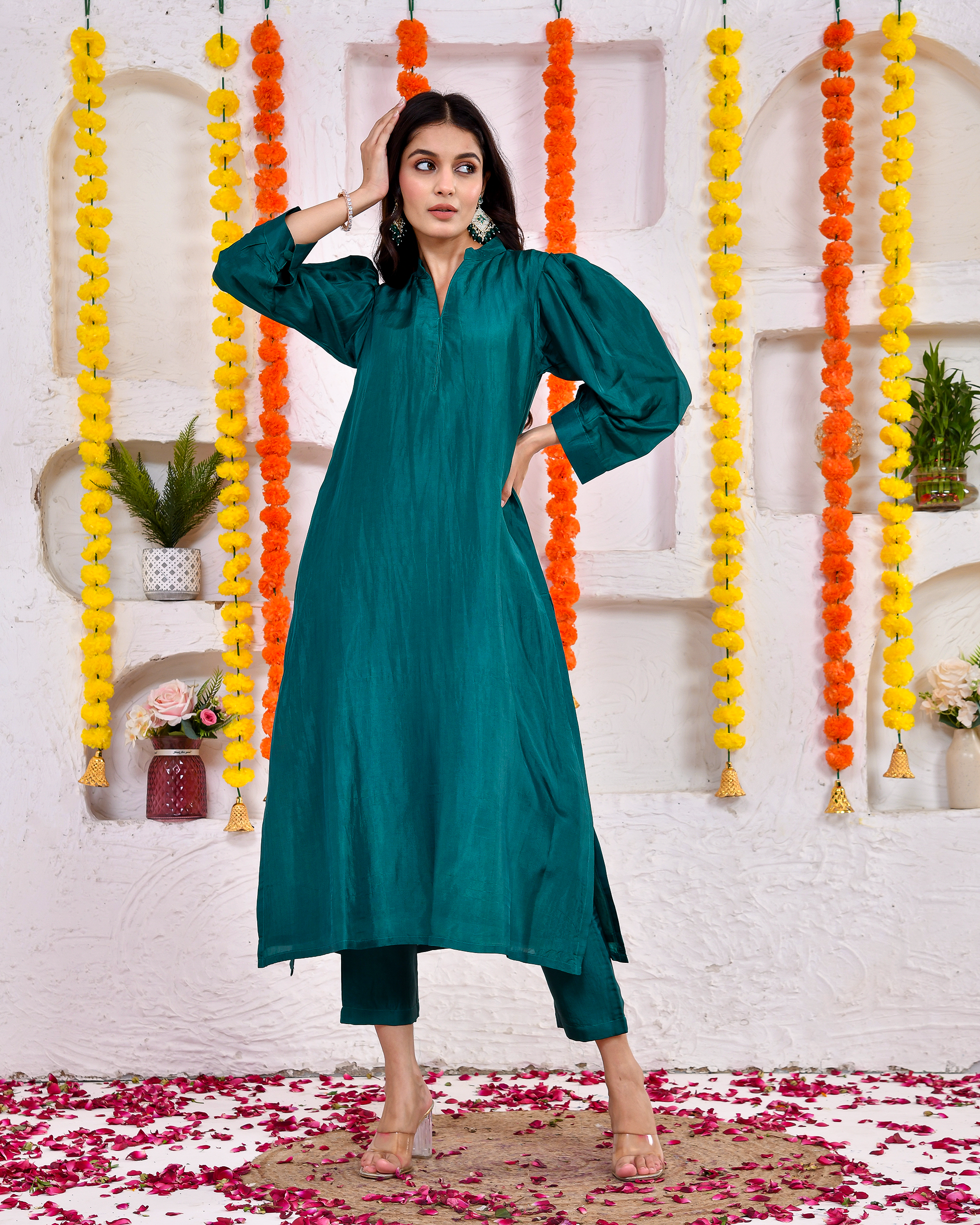 Gooseberry Green Kurta Pant
