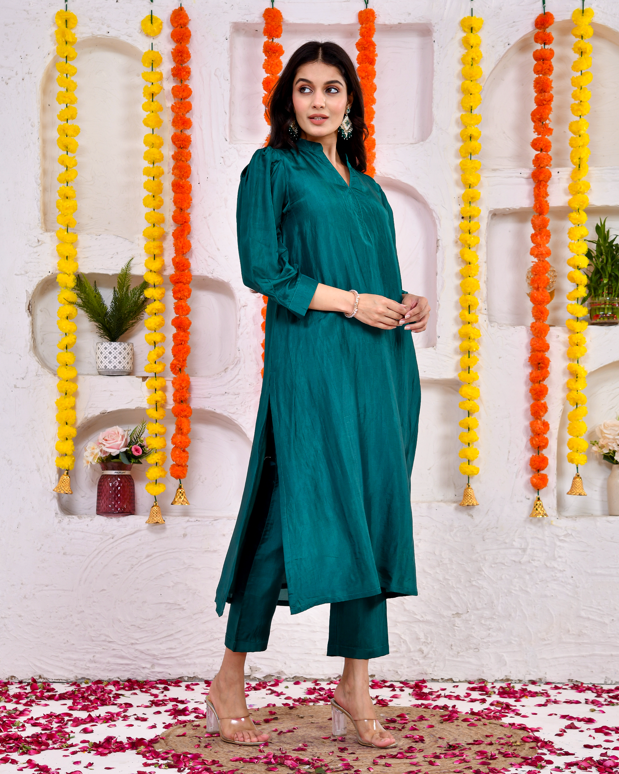 Gooseberry Green Kurta Pant