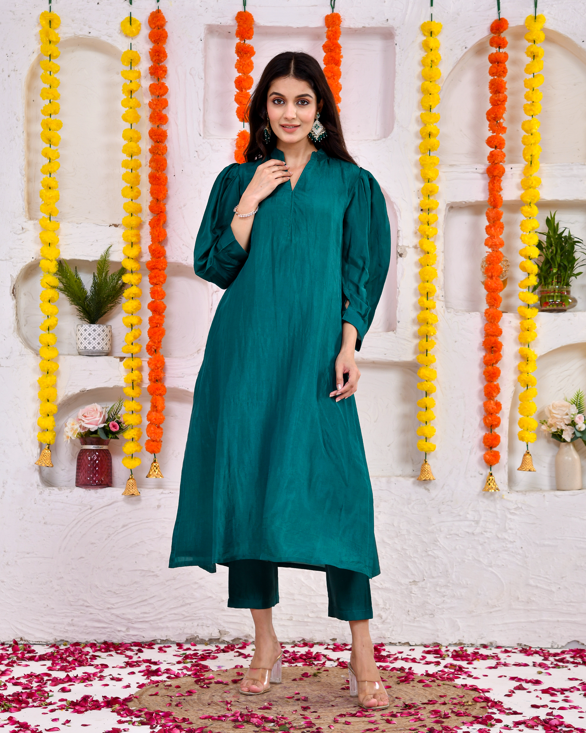 Gooseberry Green Kurta Pant