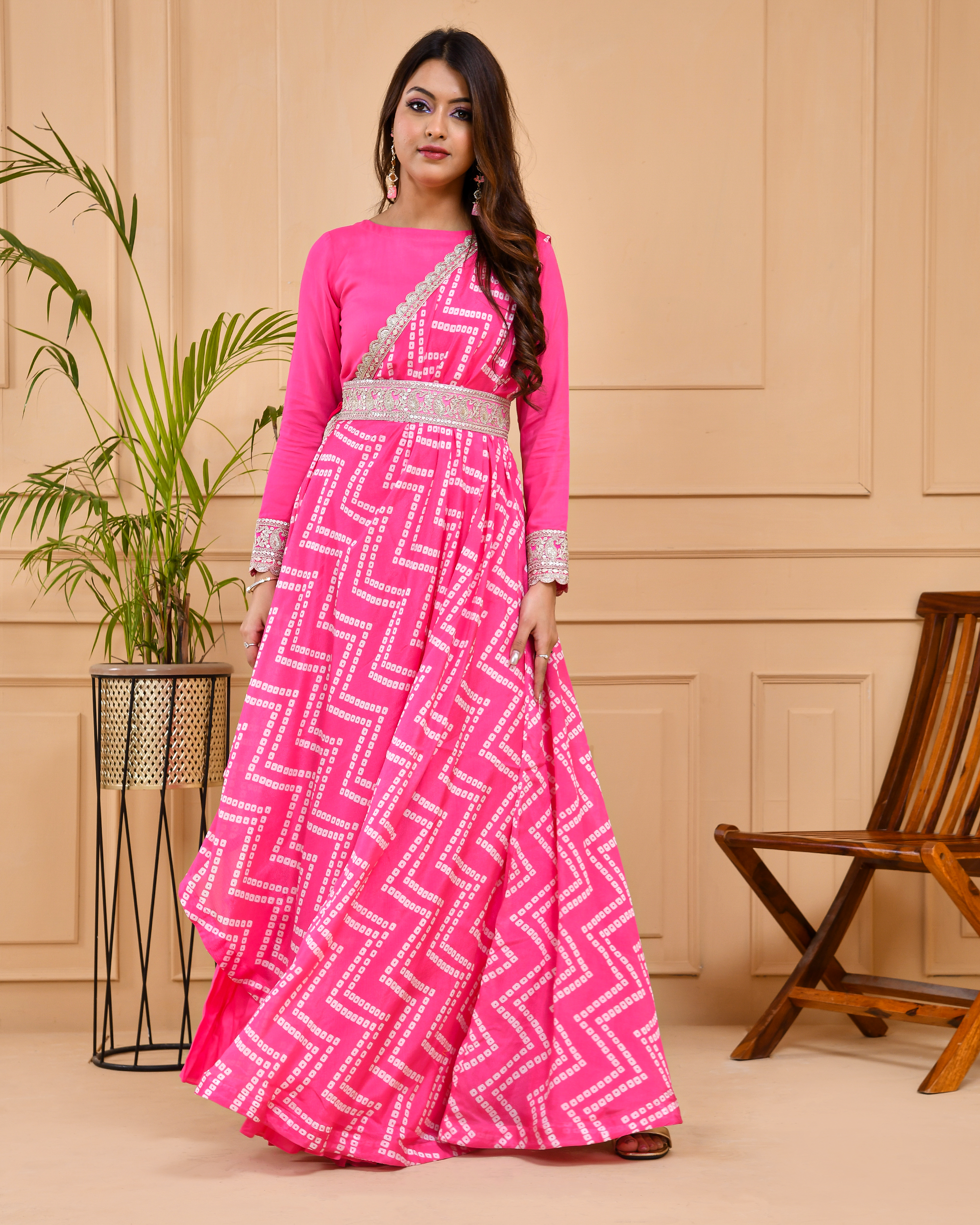 Gulabi nagari jacket dress