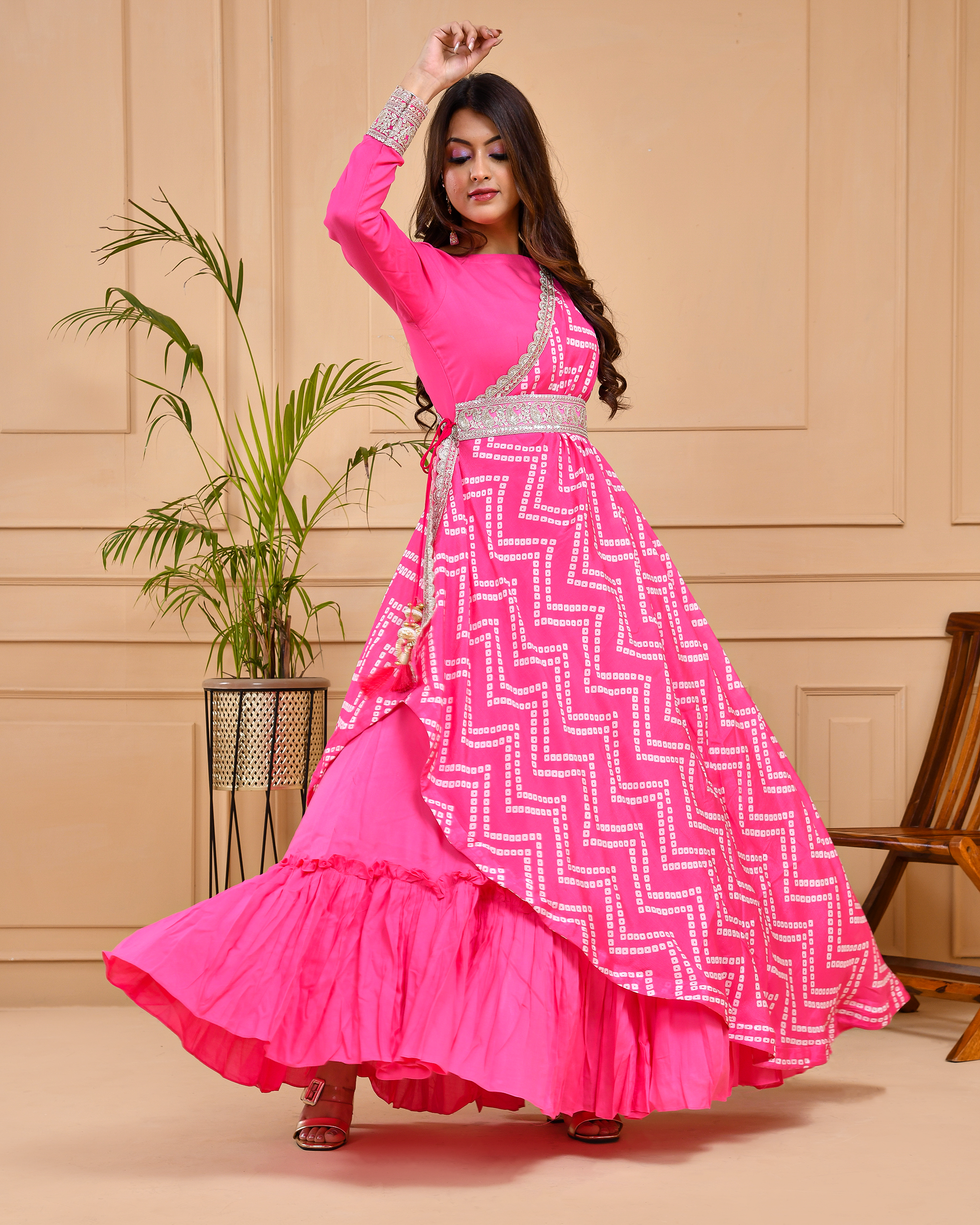 Gulabi nagari jacket dress