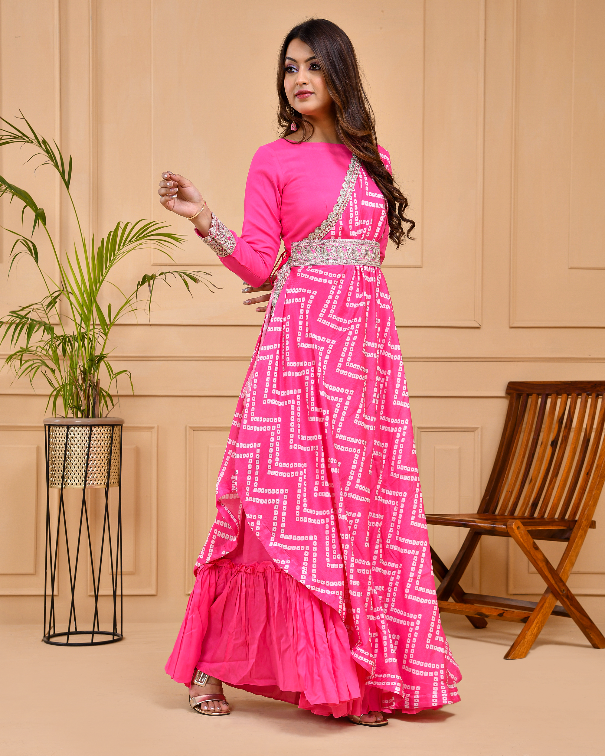 Gulabi nagari jacket dress