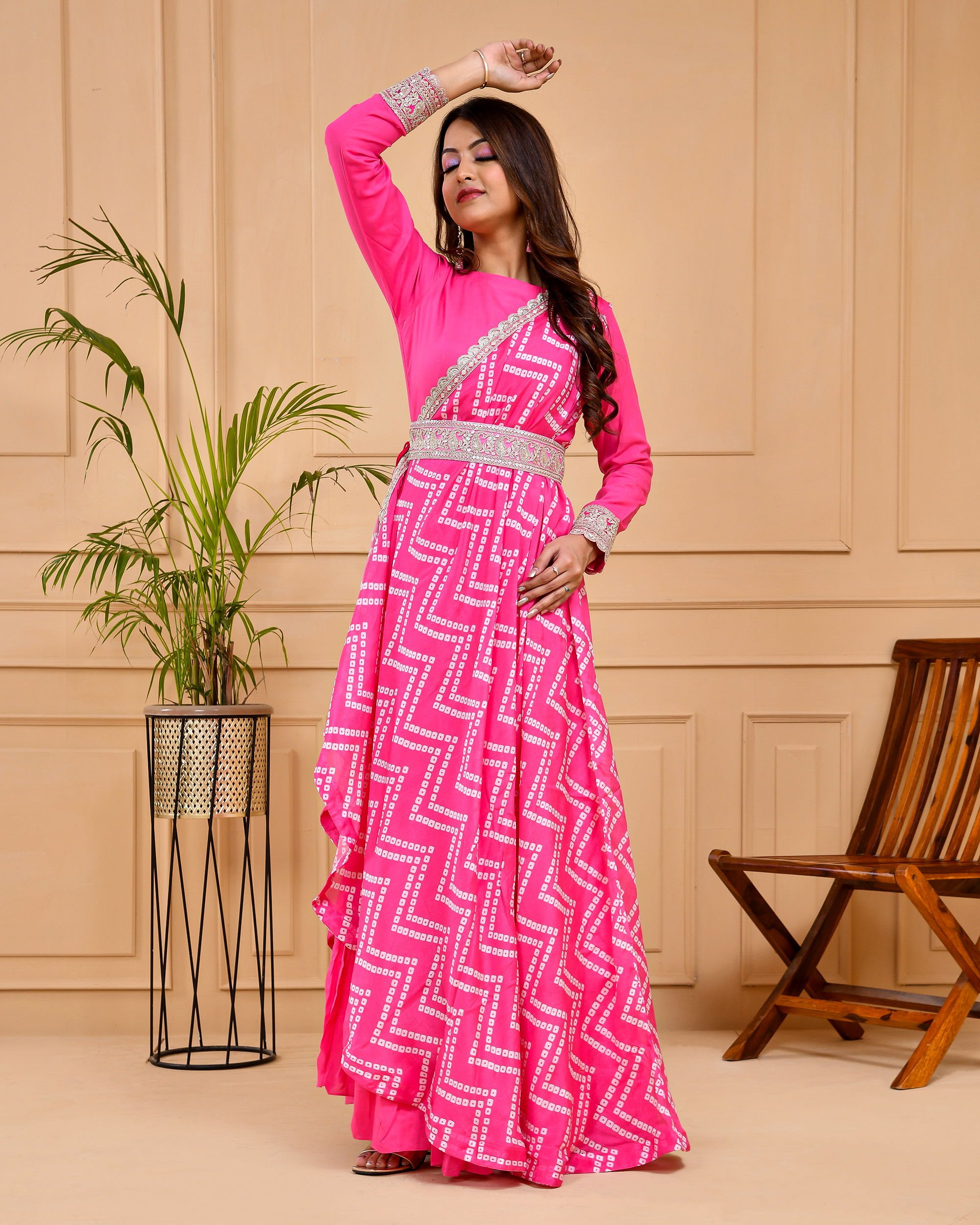 Gulabi nagari jacket dress