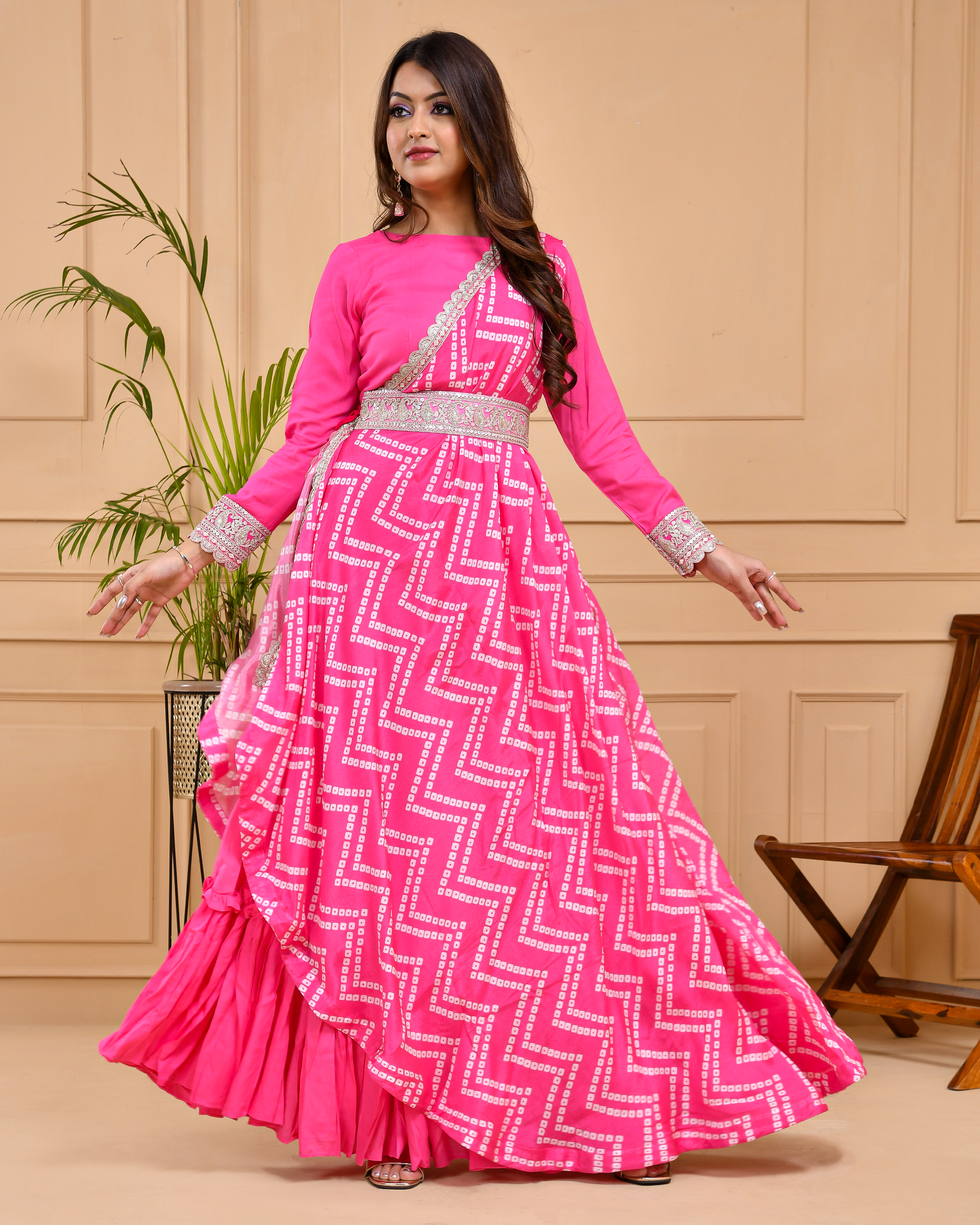 Gulabi nagari jacket dress