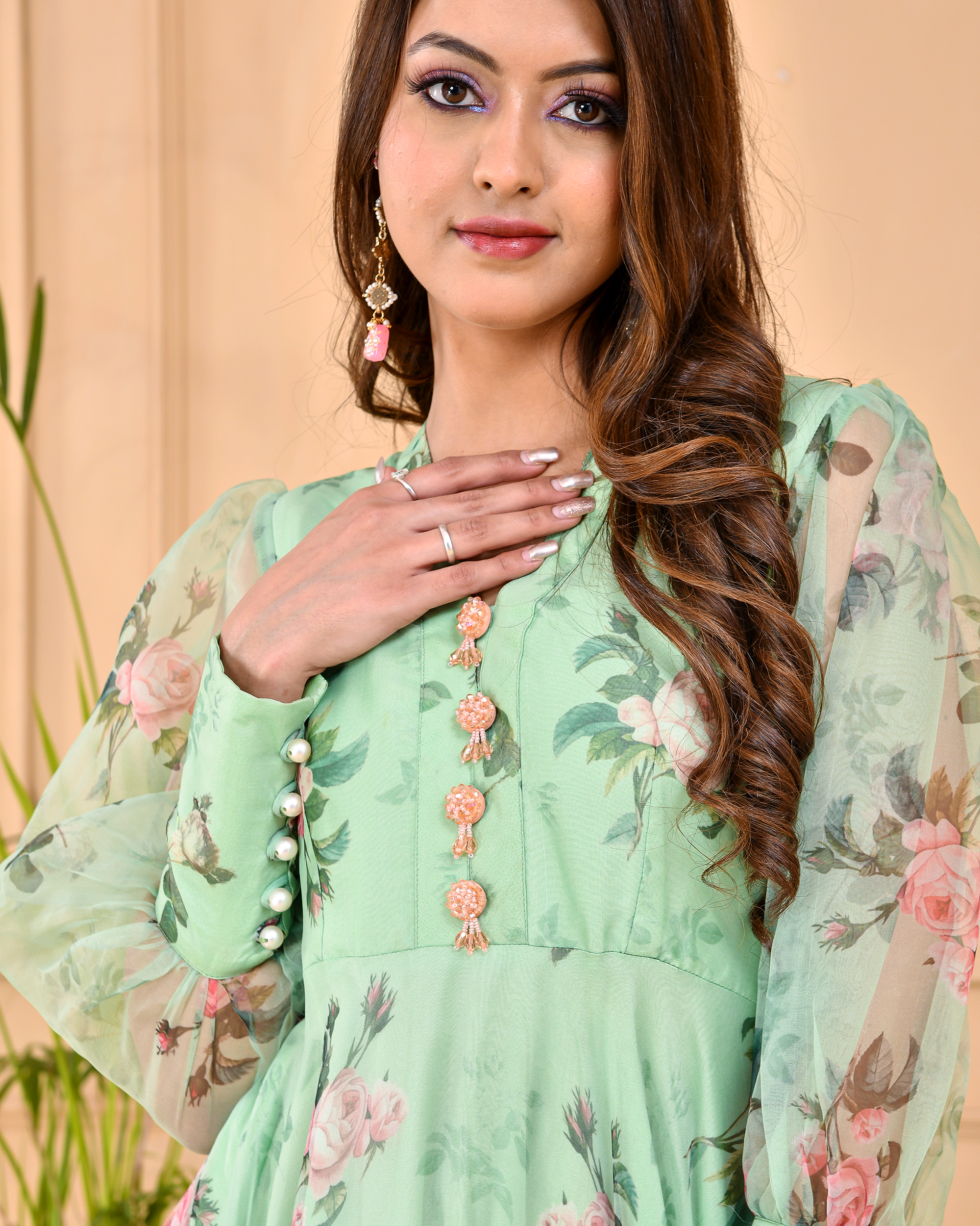 Elaichi Long Flare Dress
