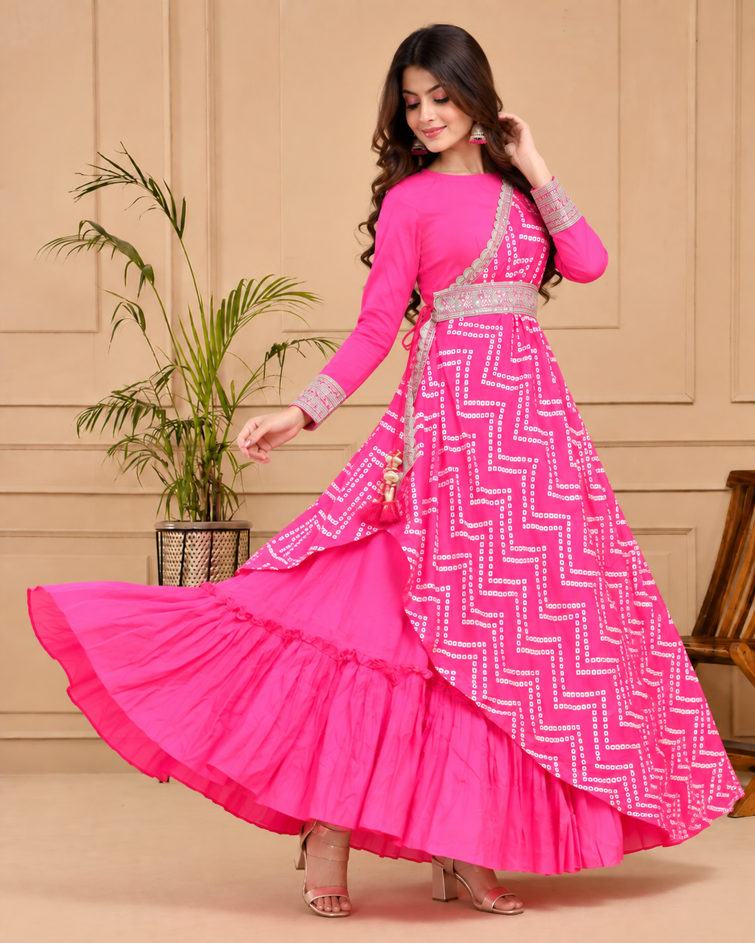 Gulabi nagari jacket dress