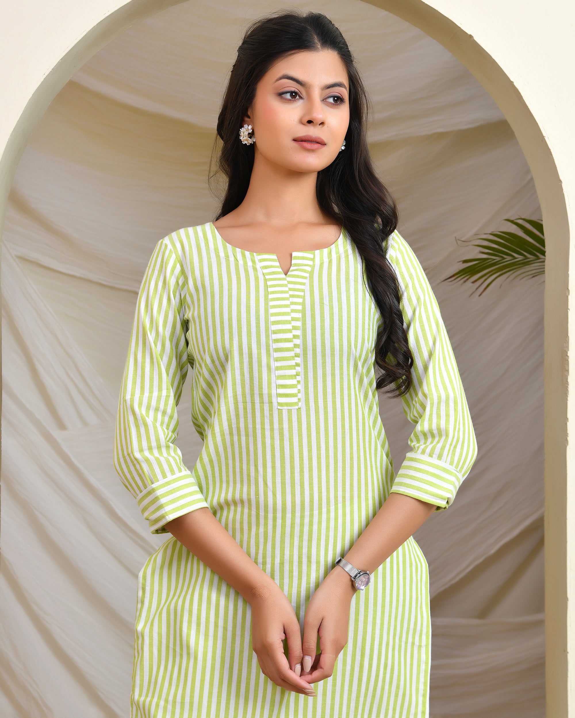 Classic Green Stripes Co-ord Set