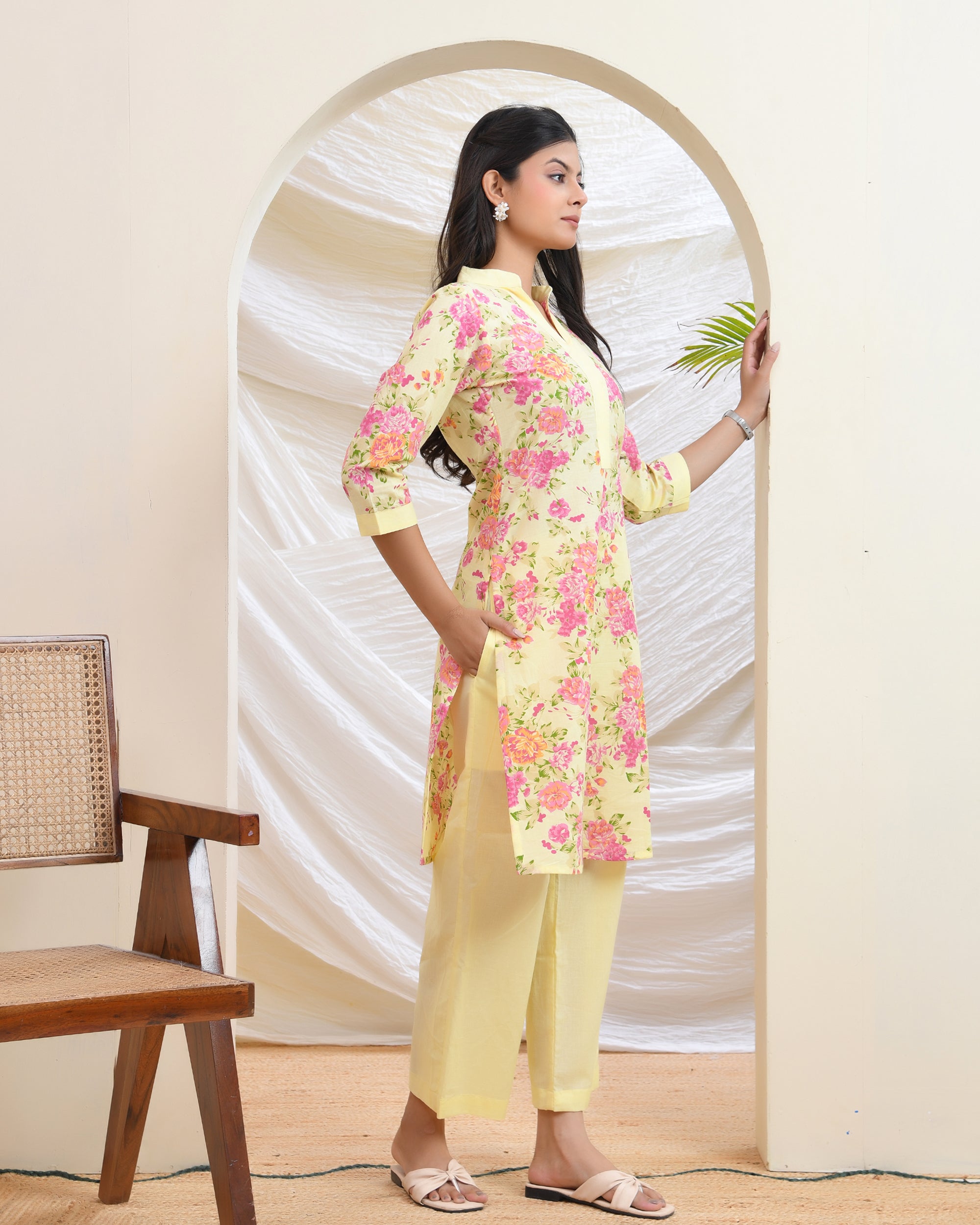 Yellow Floral Co-ord Set