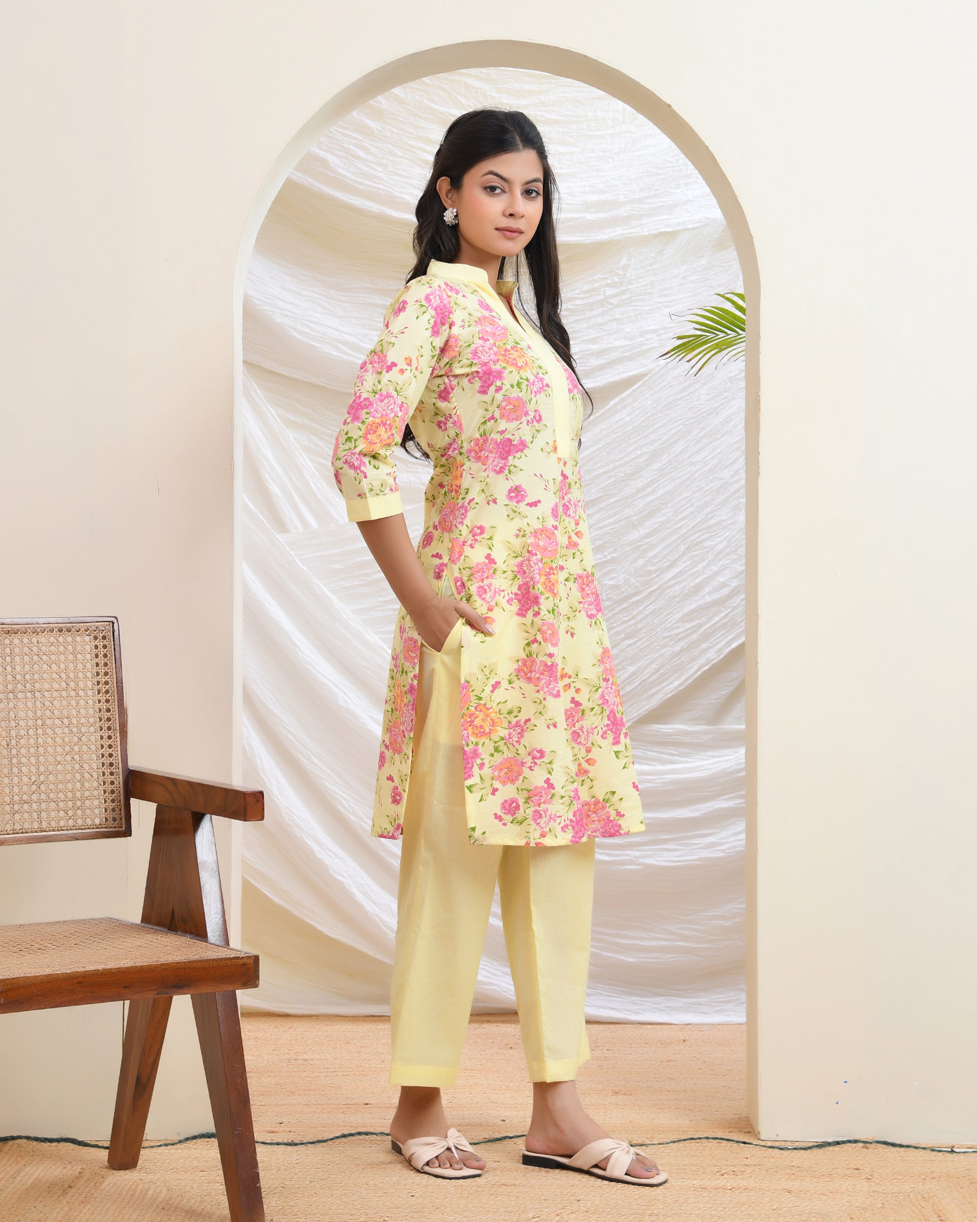 Yellow Floral Co-ord Set
