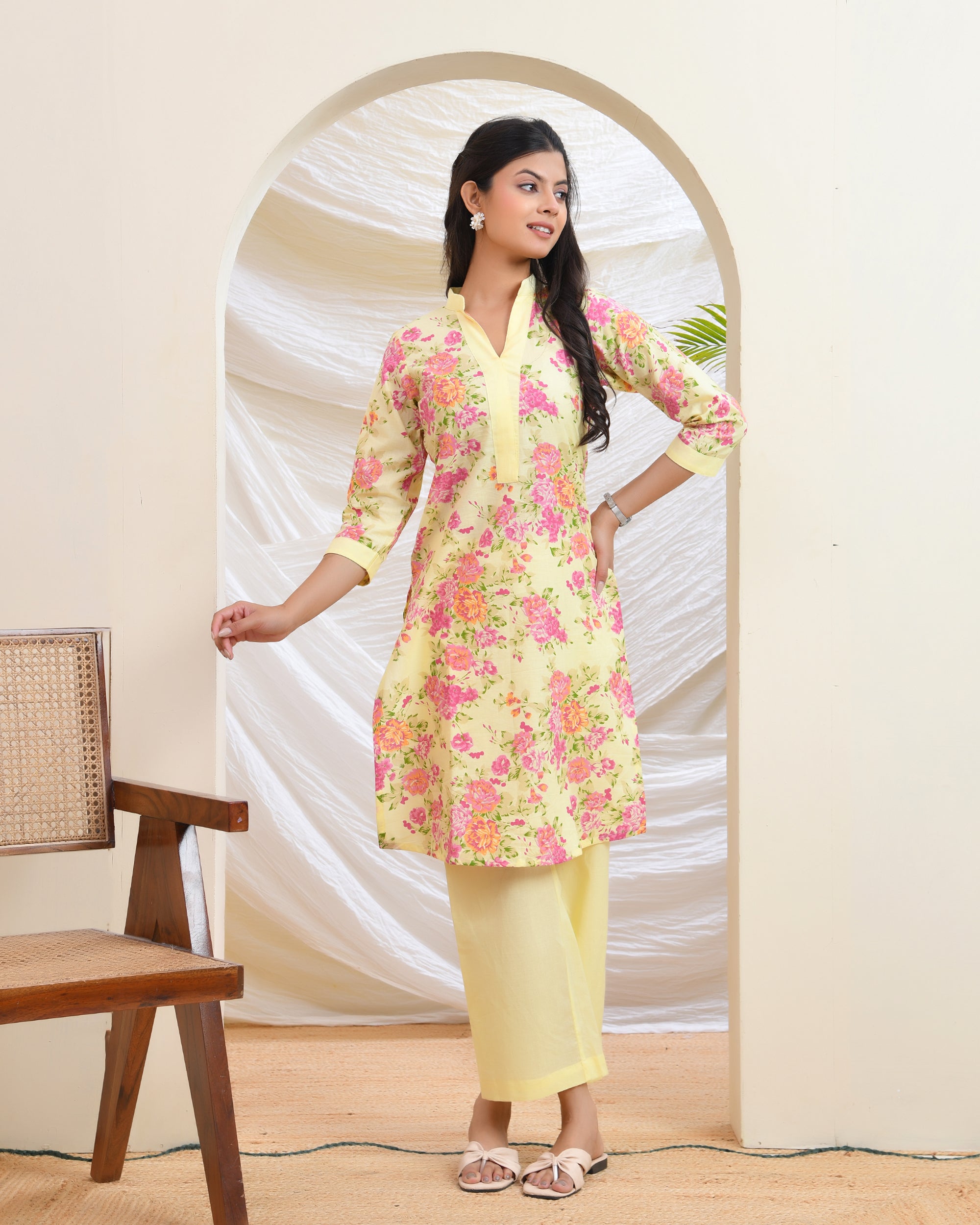Yellow Floral Co-ord Set