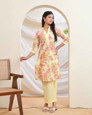 Yellow Floral Co-ord Set