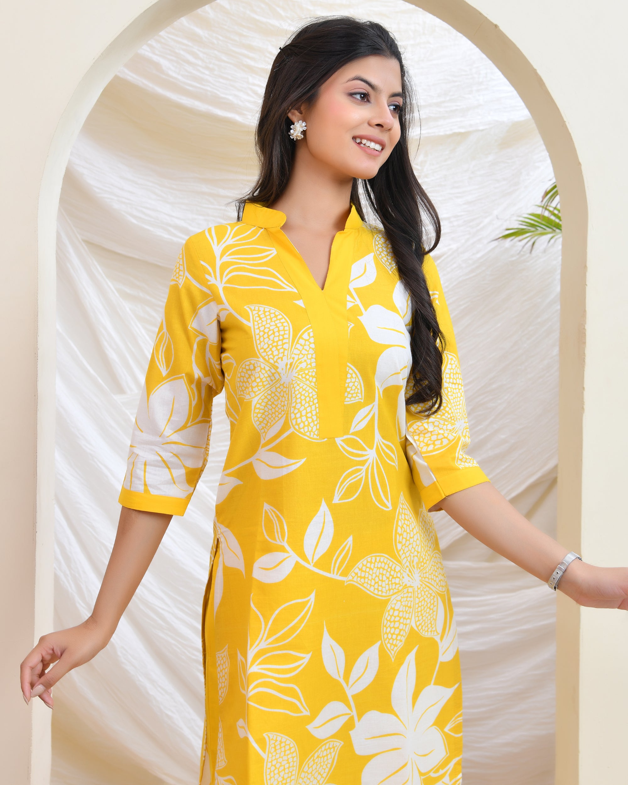 Yellow Printed Co-ord Set