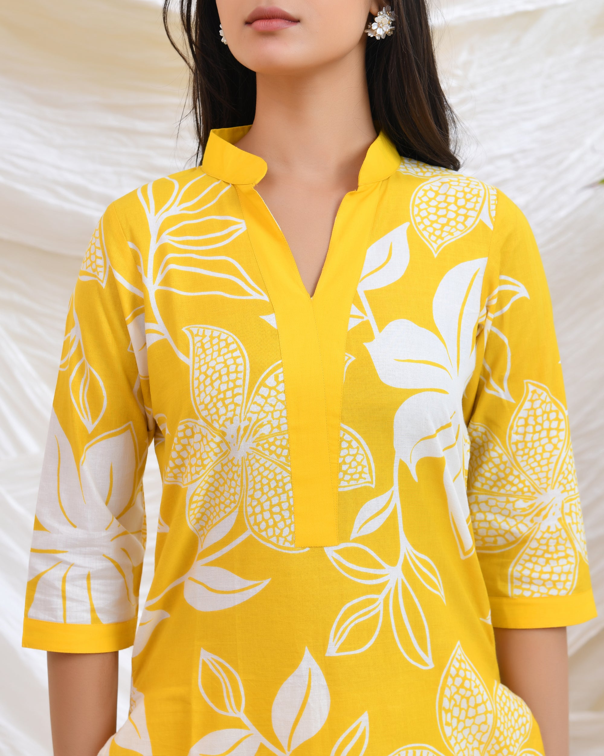 Yellow Printed Co-ord Set